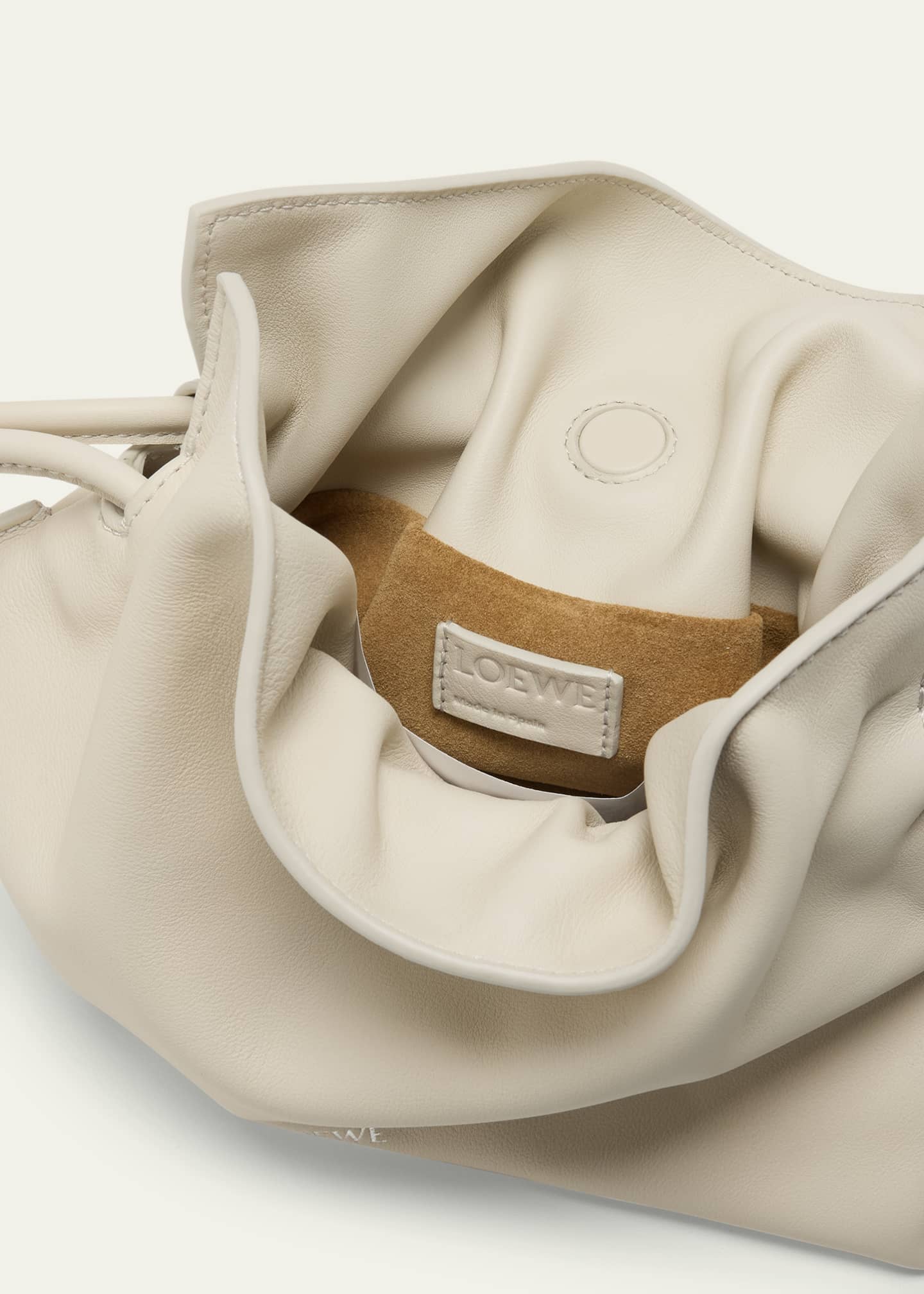 Loewe Flamenco Mini Clutch Bag in Napa Leather with Golden Foil Anagram Bergdorf Goodman