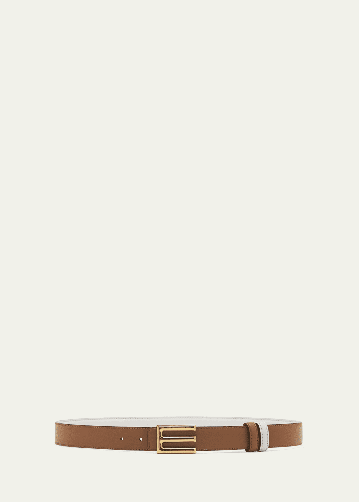 Etro E-Monogram Reversible Leather & Brass Belt Image 3 of 4