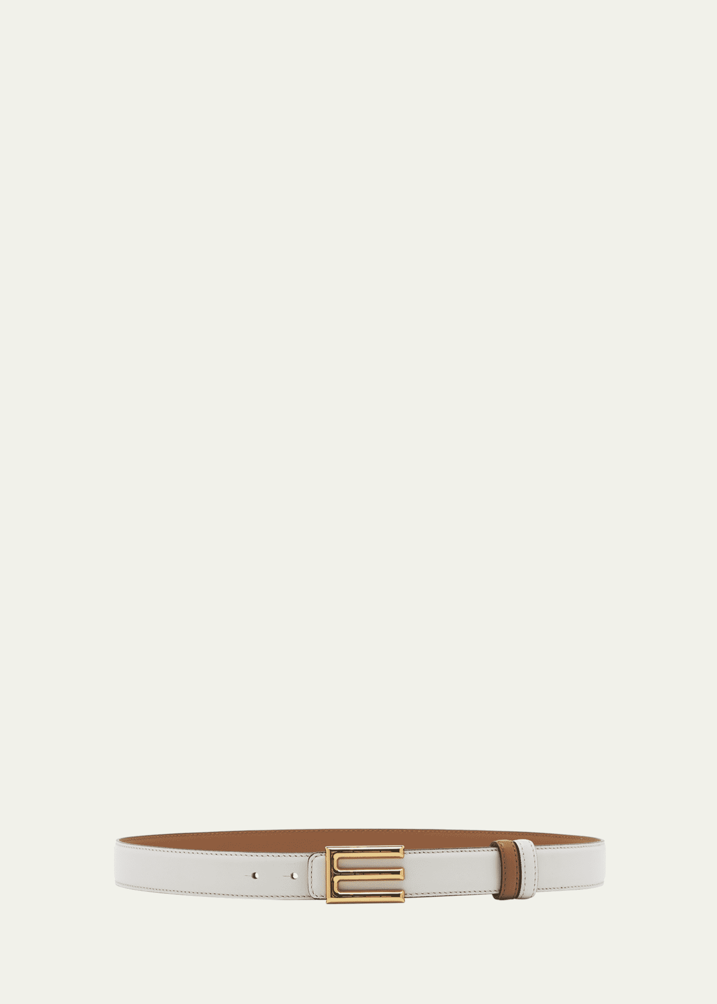 Etro E-Monogram Reversible Leather & Brass Belt Image 1 of 4