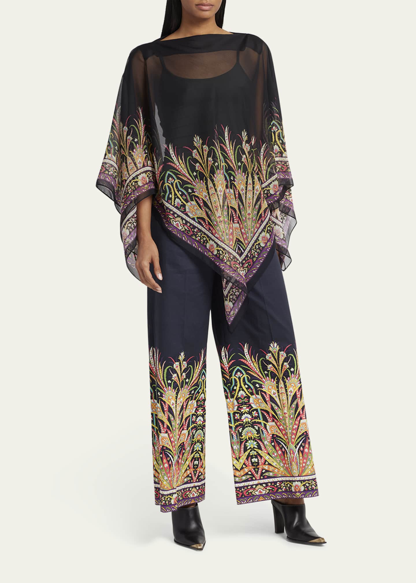 Etro Sheer Patterned Cover-Up Image 4 of 5