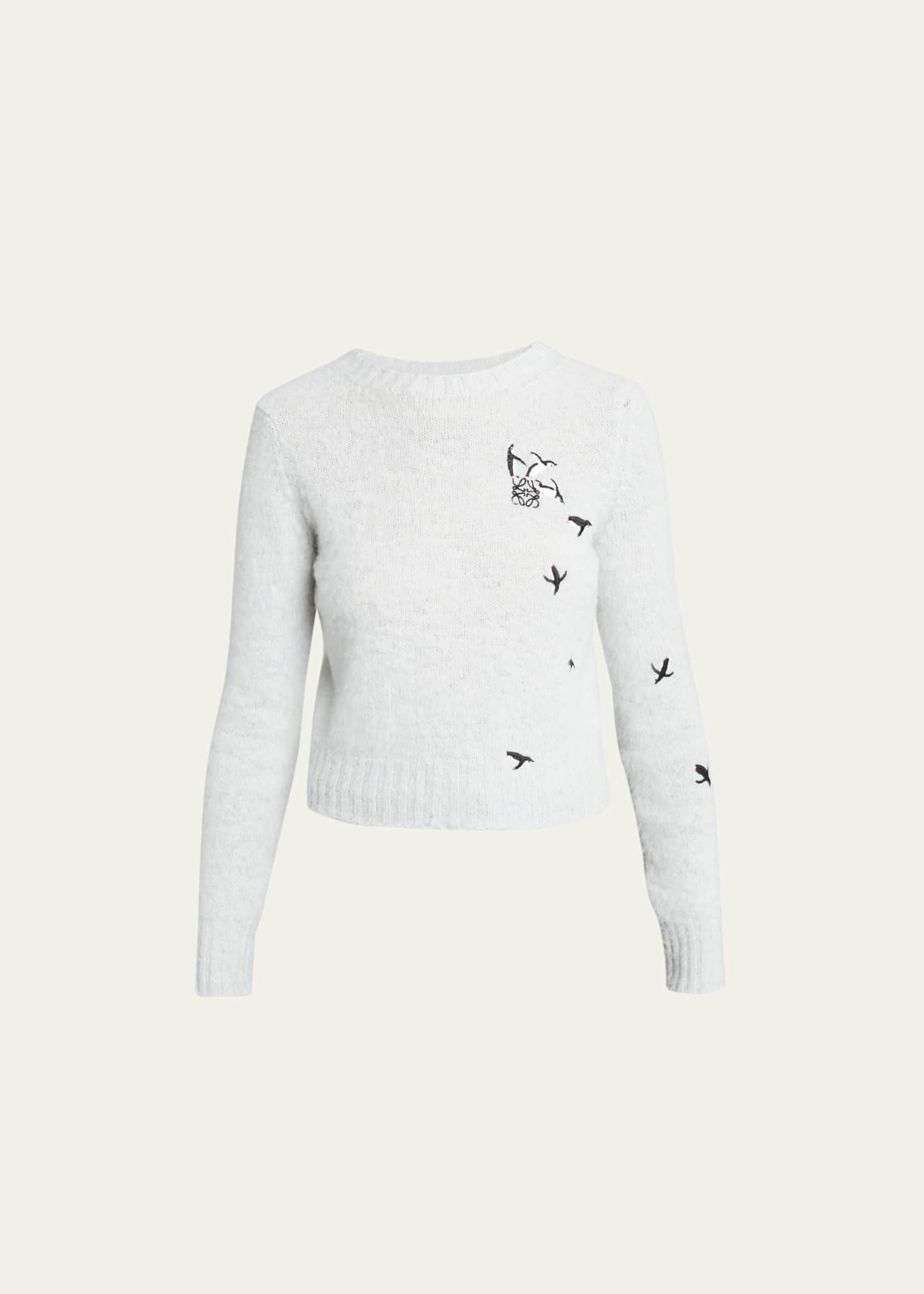 Loewe Penguin Embroidered Suna Fujita Wool Sweater