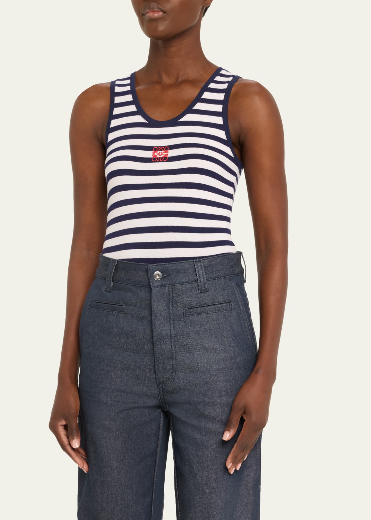Loew Cropped Anagram Tank Top