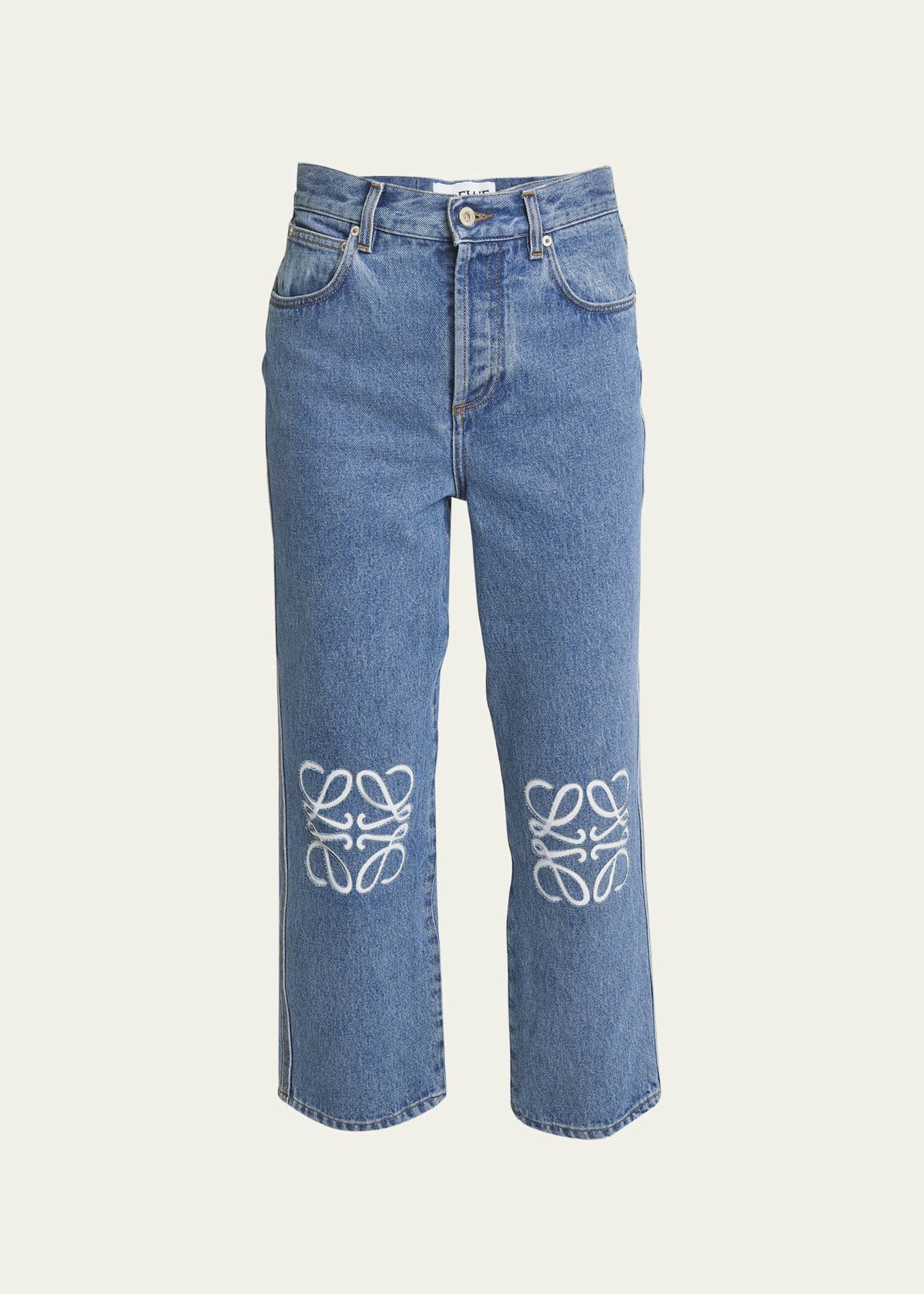 Knee cropped clearance jeans