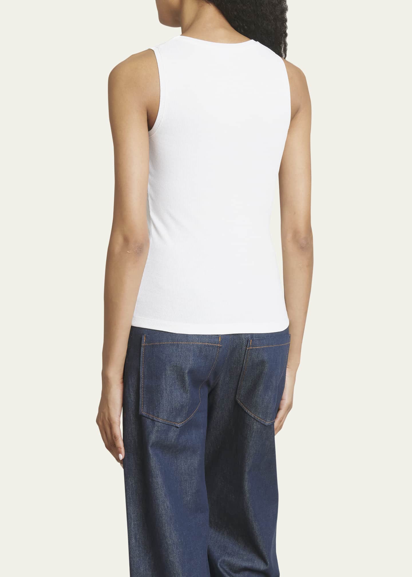Loewe Anagram Logo Ribbed Tank Top Image 3 of 5