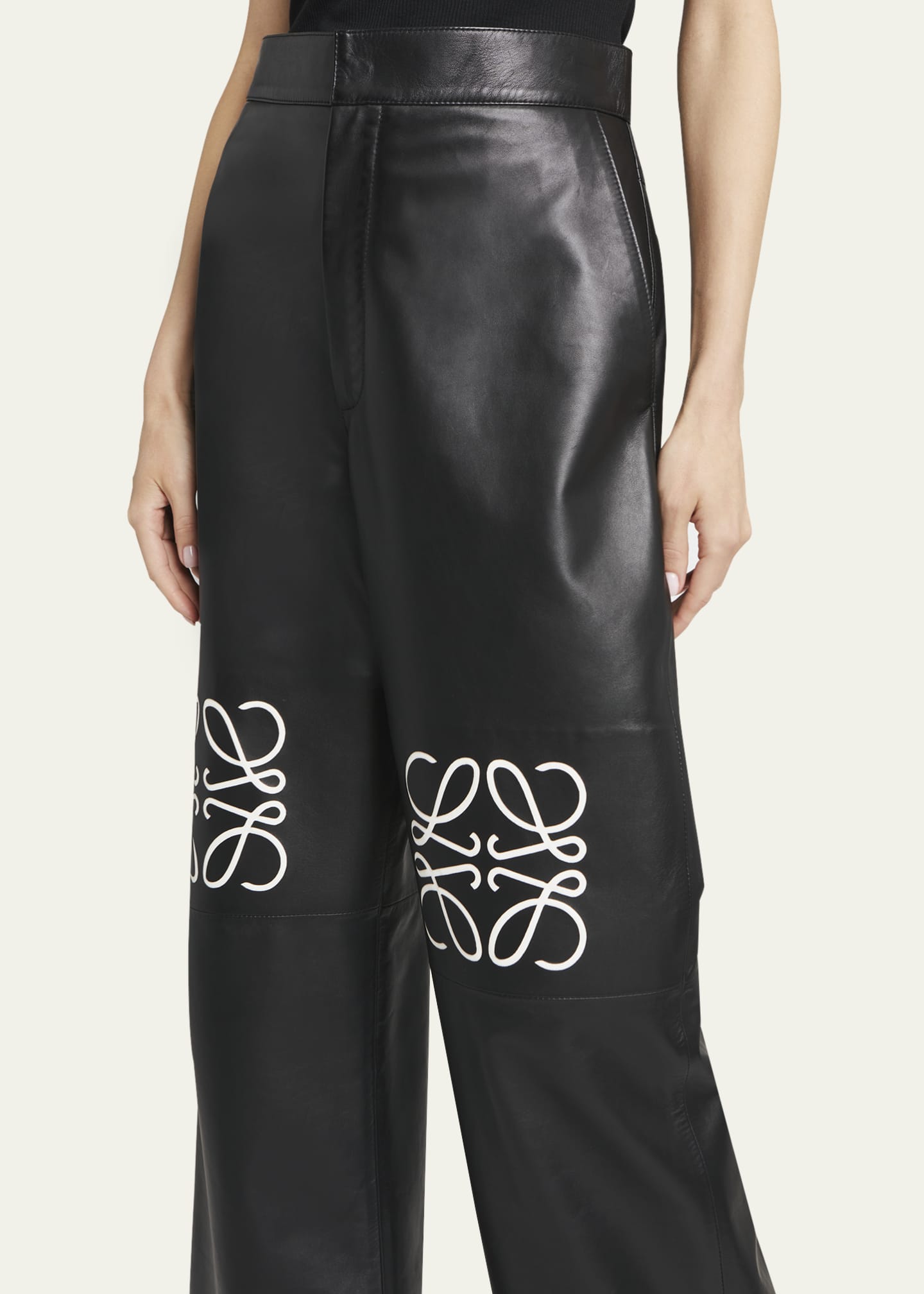 Loewe leather pants discount