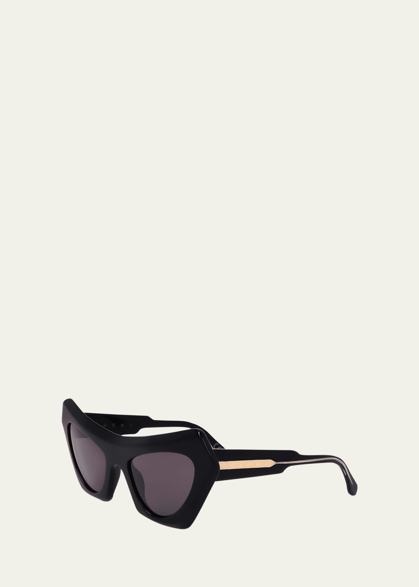 Marni Beveled Acetate Cat-Eye Sunglasses Image 2 of 3