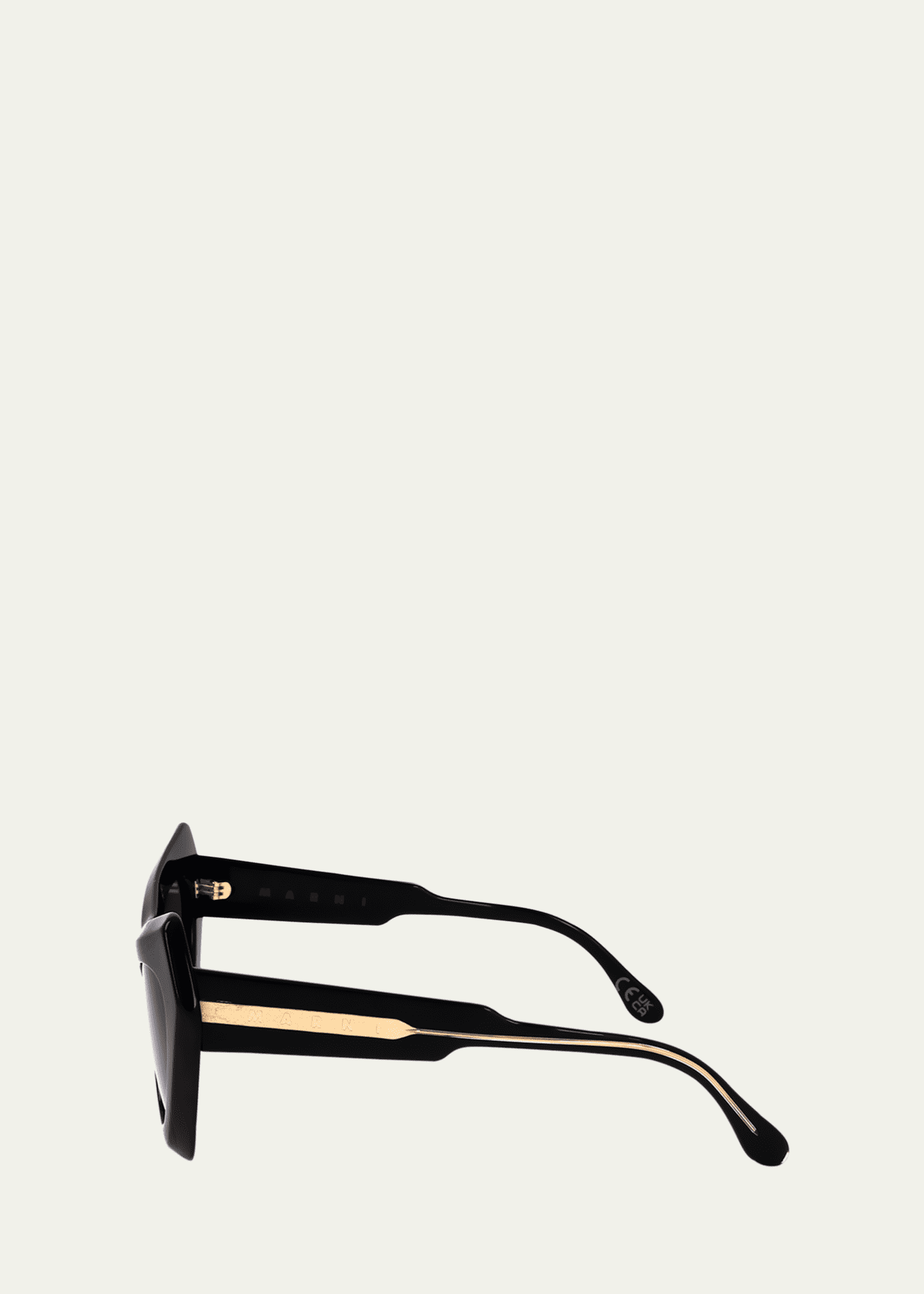 Marni Beveled Acetate Cat-Eye Sunglasses Image 3 of 3