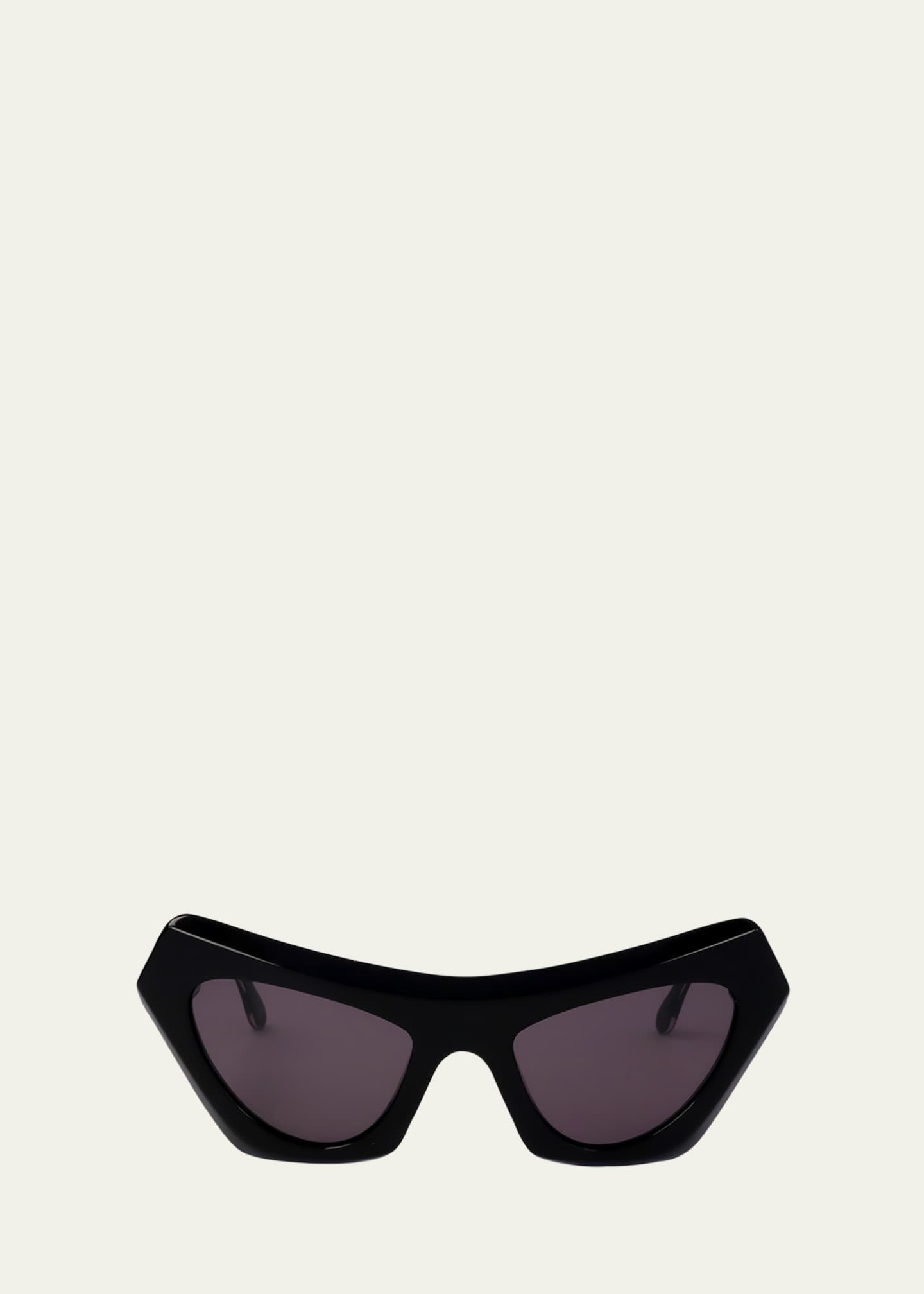 Marni Beveled Acetate Cat-Eye Sunglasses Image 1 of 3