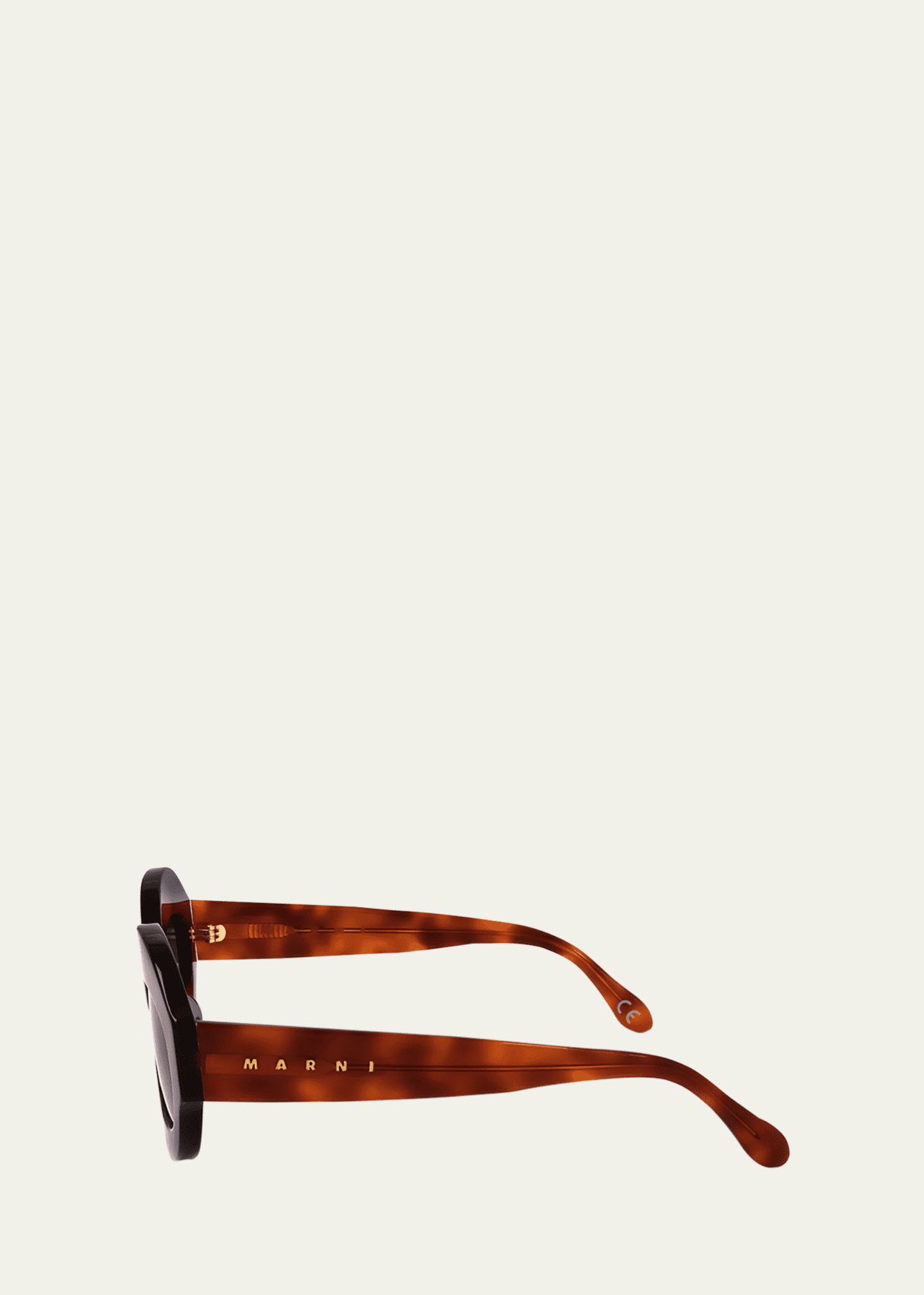 Marni Logo Acetate Oval Sunglasses Image 3 of 3