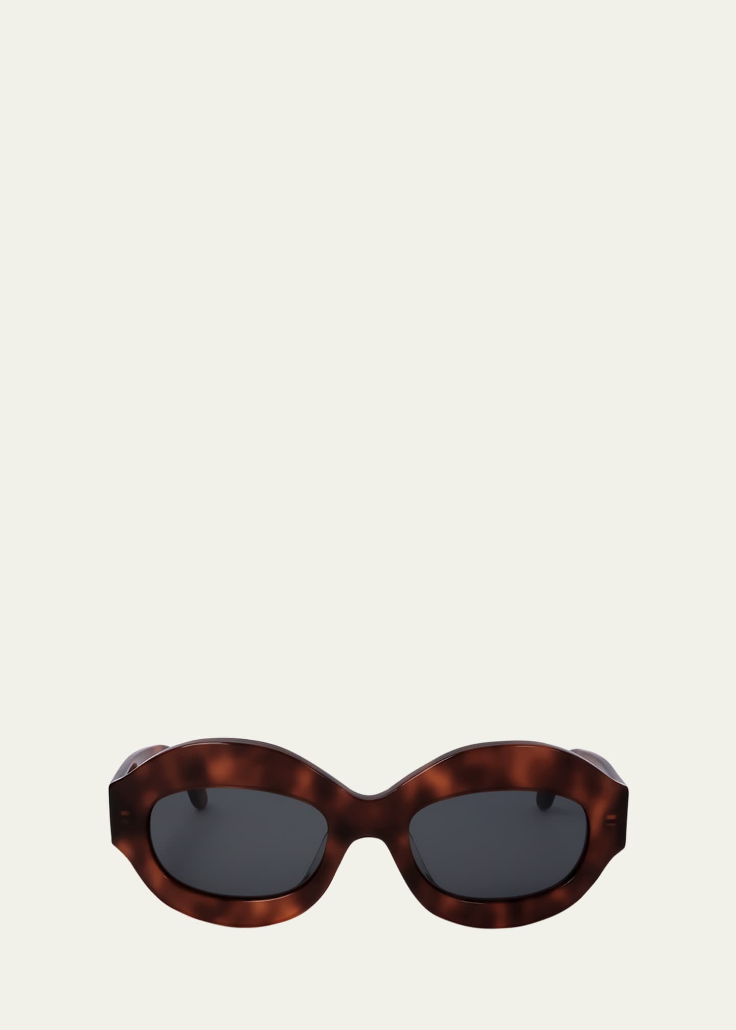 Marni Logo Acetate Oval Sunglasses Image 1 of 3