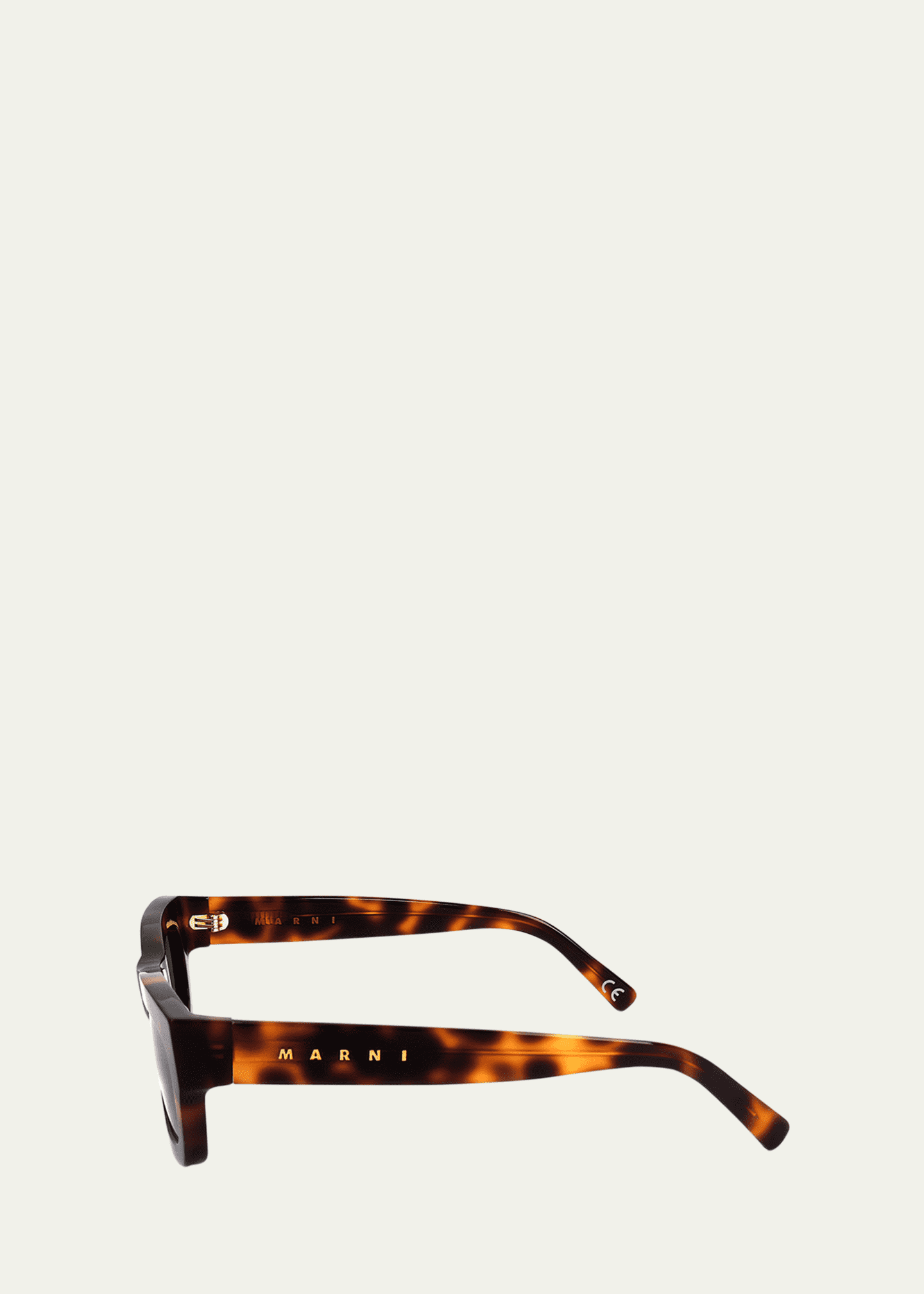 Marni Logo Acetate Rectangle Sunglasses Image 3 of 3