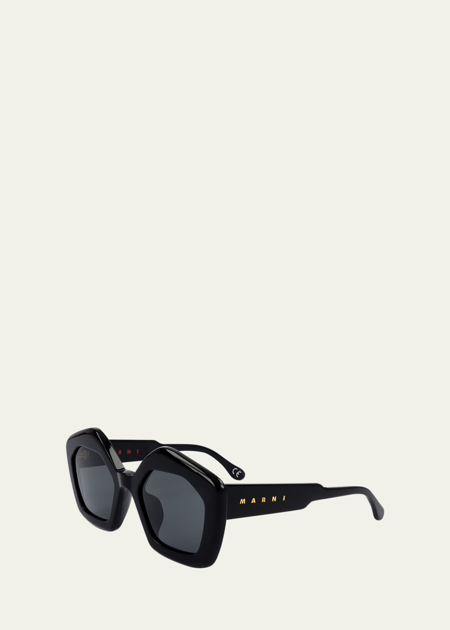 Marni Logo Acetate Butterfly Sunglasses Image 2 of 3