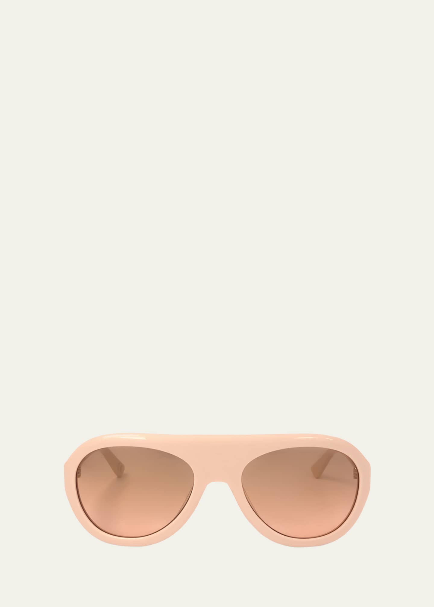 Marni Logo Acetate Aviator Sunglasses Image 1 of 3