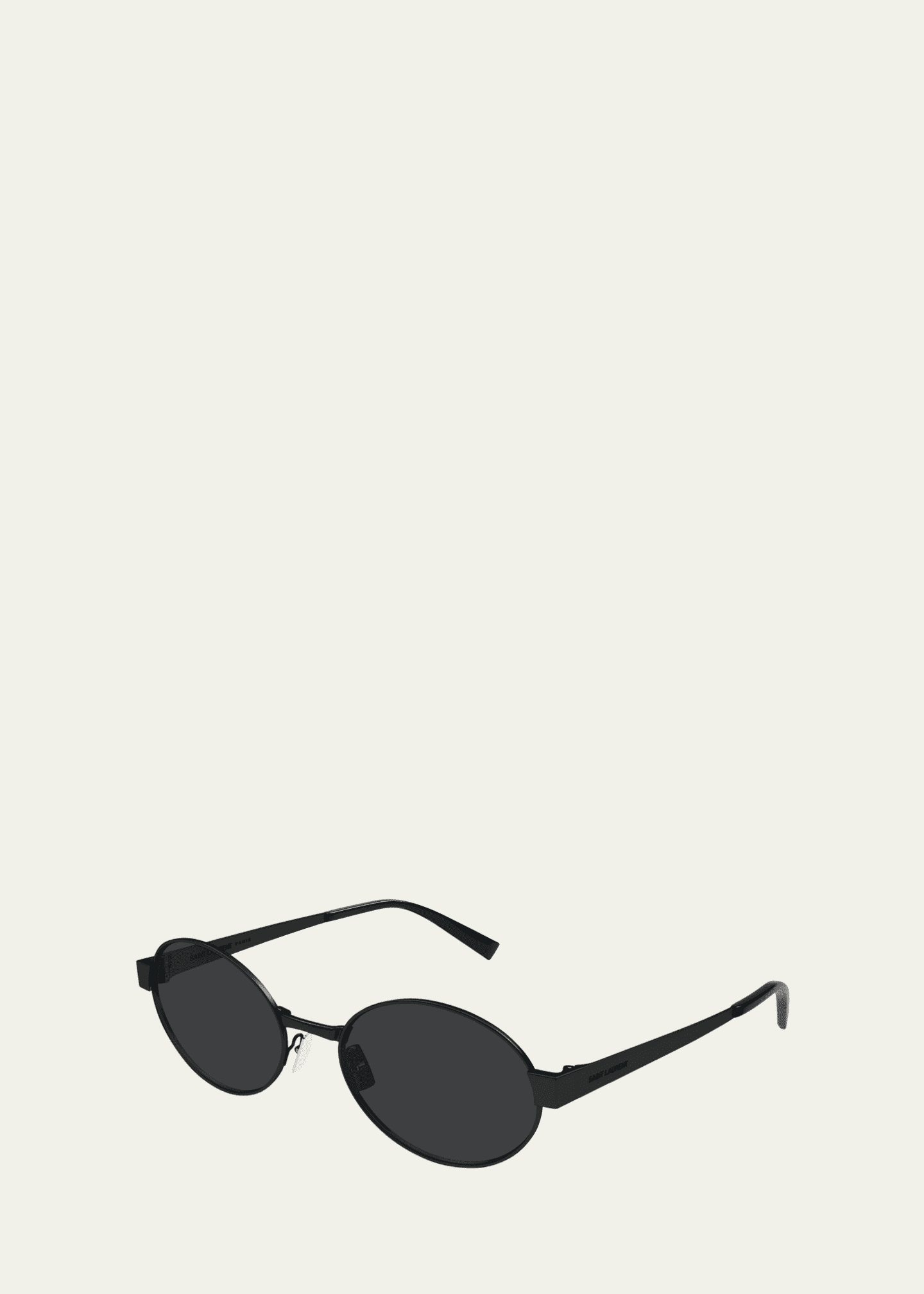 Saint Laurent Logo Metal Oval Sunglasses Image 2 of 2