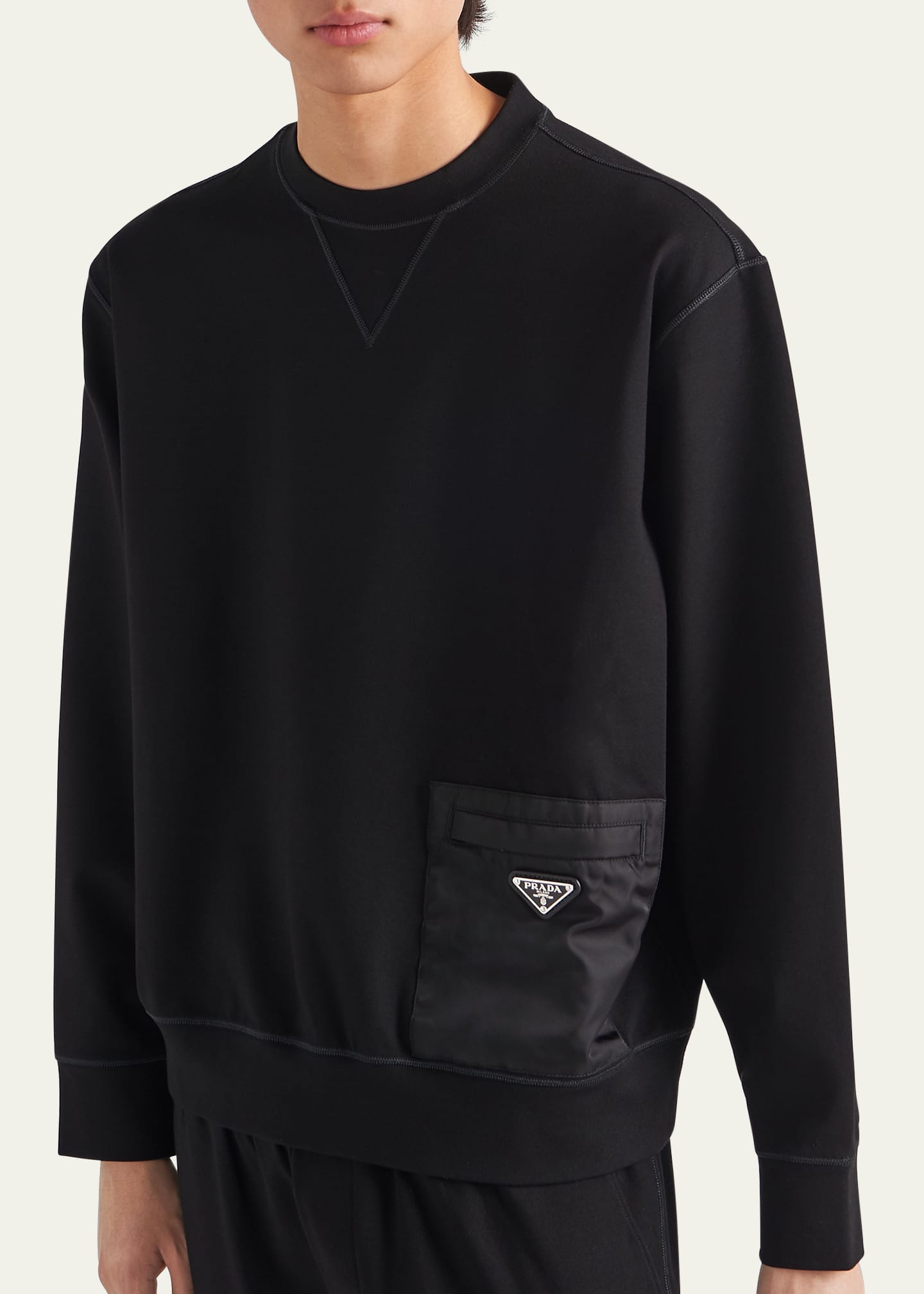 Prada sweatshirt mens clearance