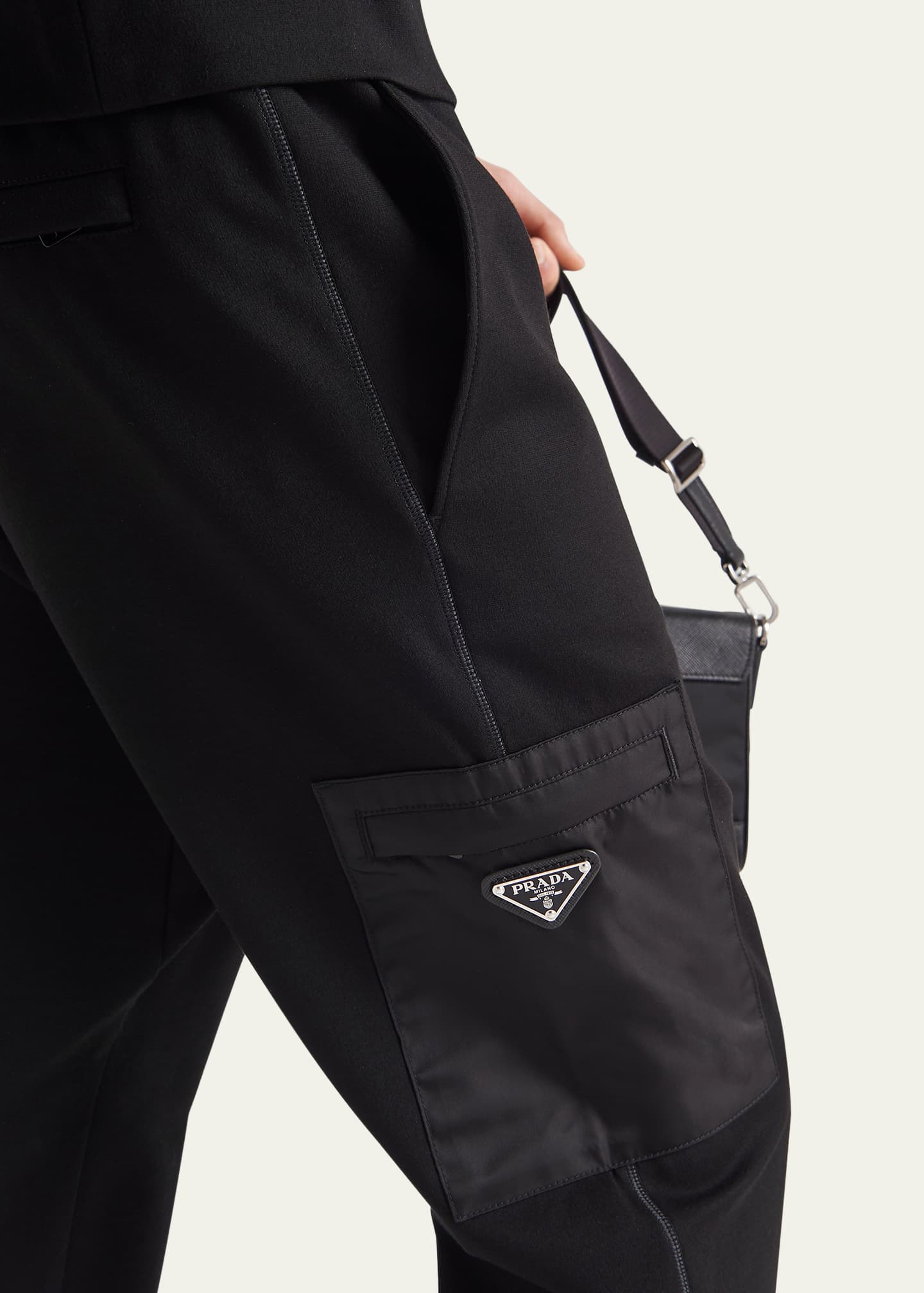 Prada Men s Technical Cotton and Re Nylon Pants Bergdorf Goodman