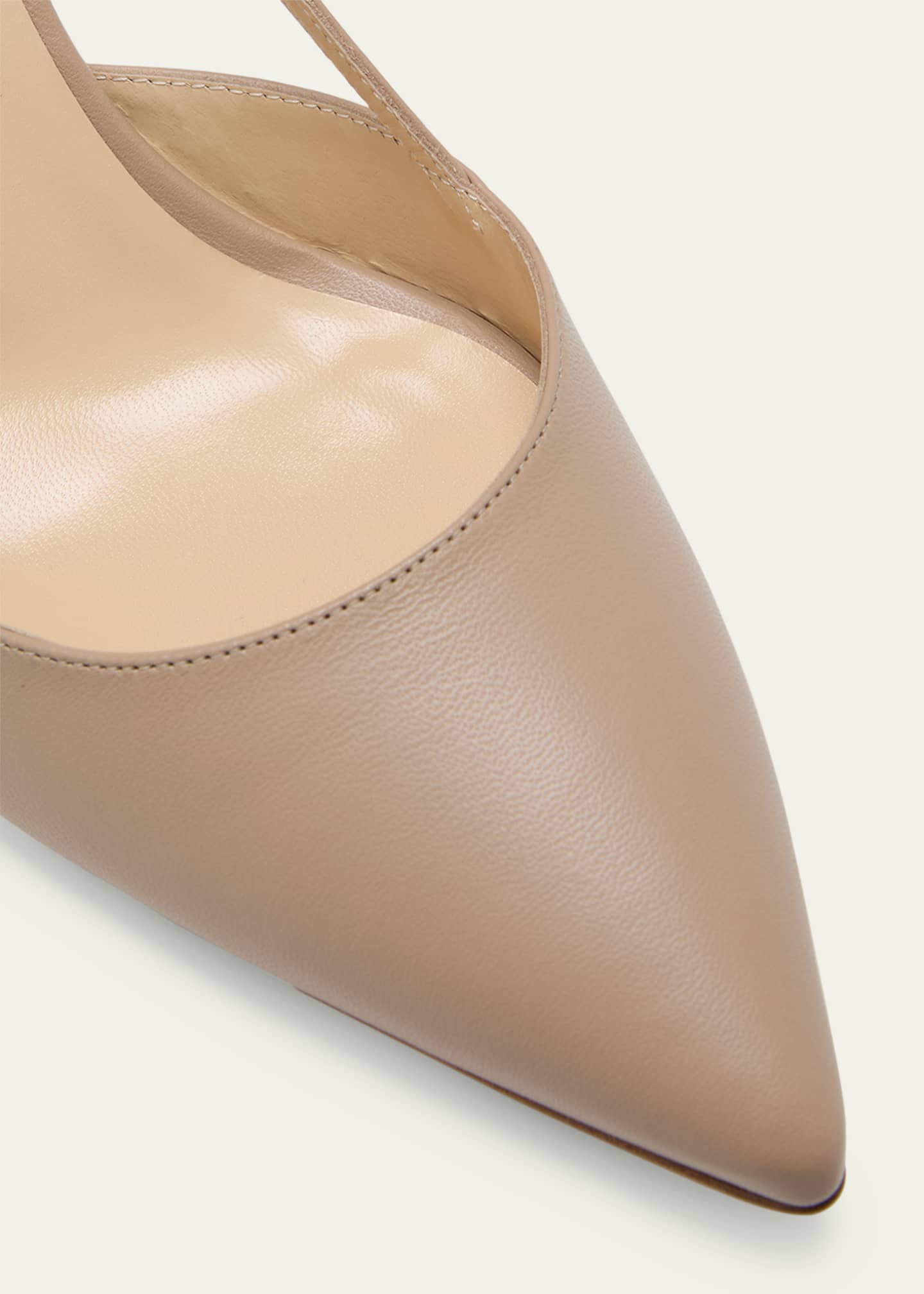Jennifer Chamandi Mario Leather Slingback Pumps Image 5 of 5
