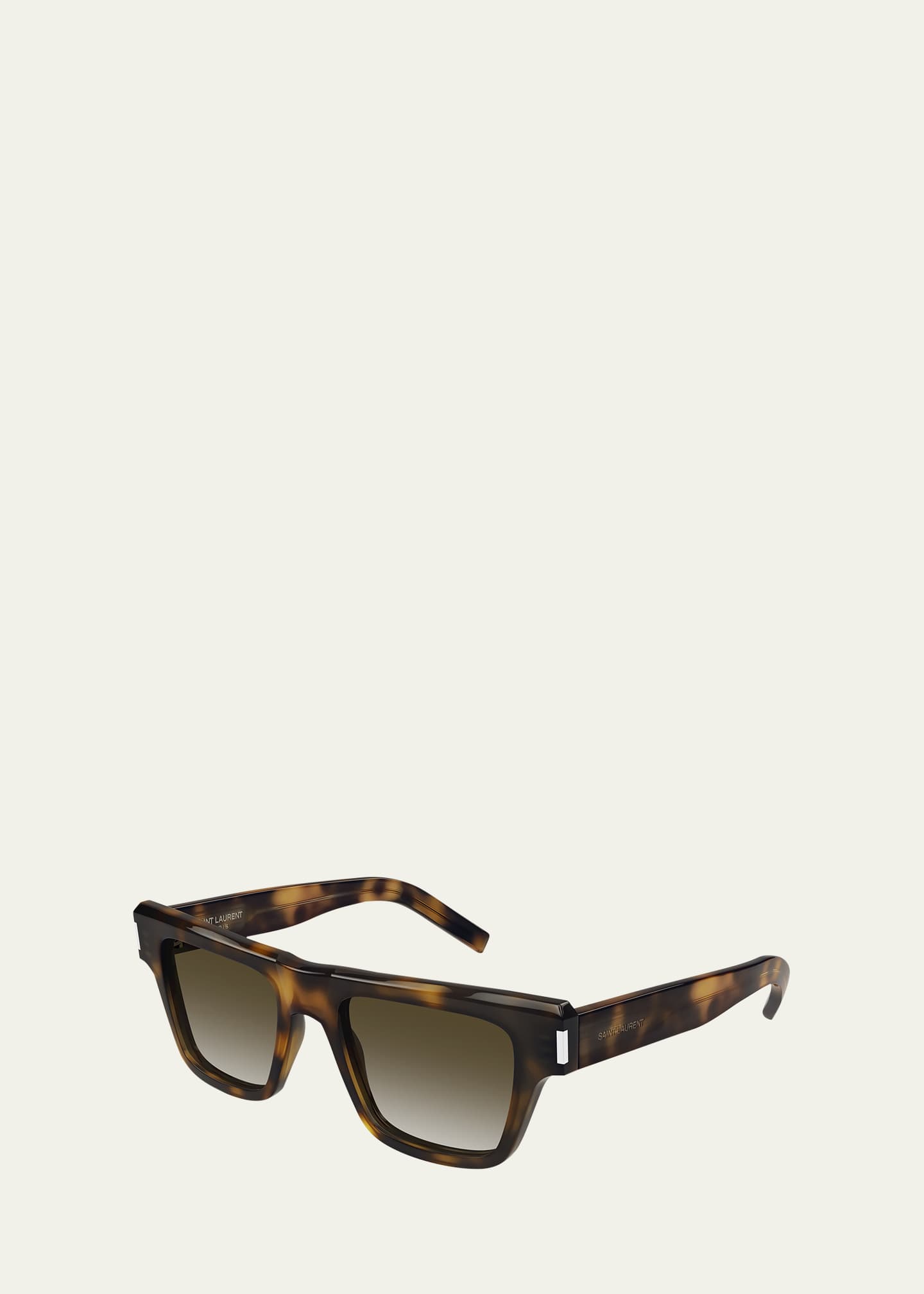 Saint Laurent Men's SL 469 Acetate Rectangle Sunglasses