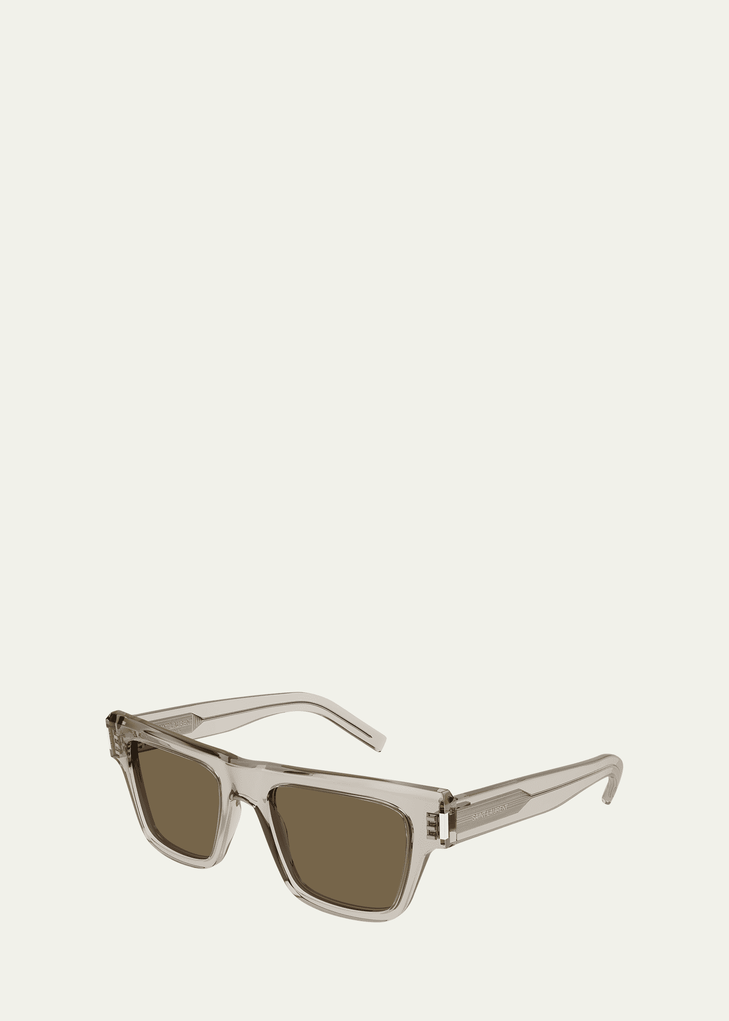 Saint Laurent Men's SL 469 Acetate Rectangle Sunglasses Image 2 of 2