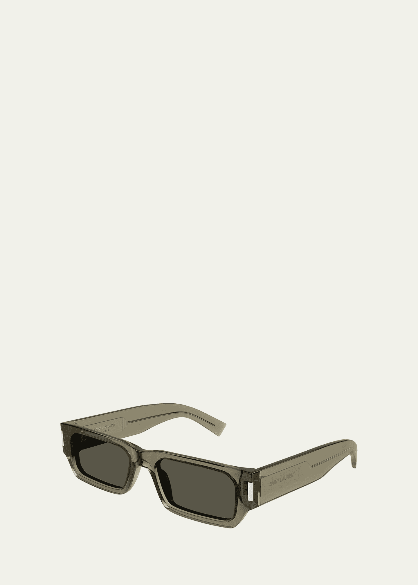 Saint Laurent Men's SL 660 Acetate Rectangle Sunglasses Image 2 of 2