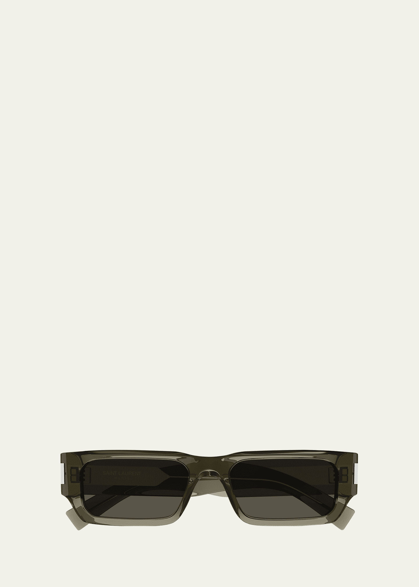 Saint Laurent Men's SL 660 Acetate Rectangle Sunglasses Image 1 of 2