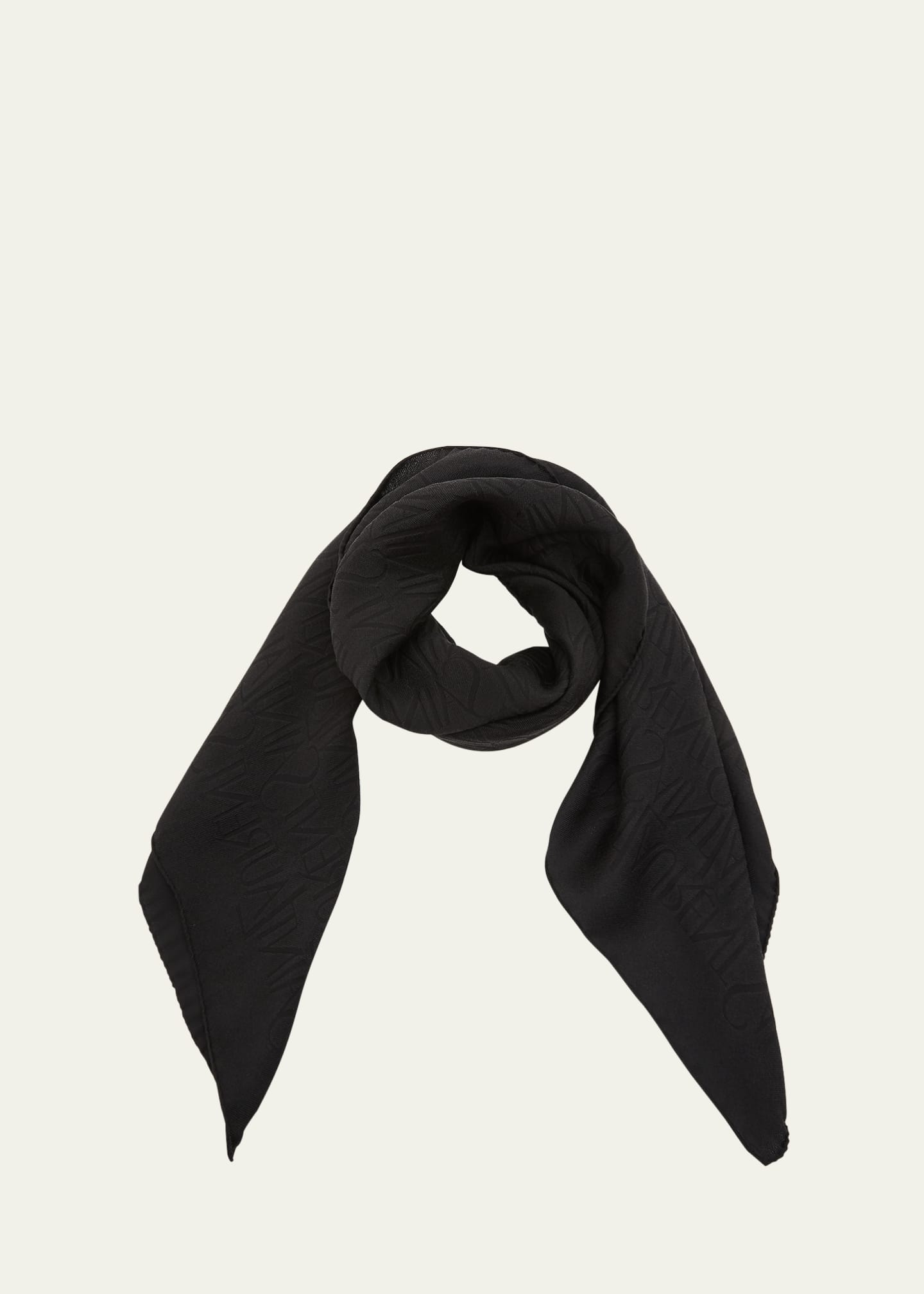 Saint Laurent YSL Charmeuse Silk Scarf Image 1 of 4