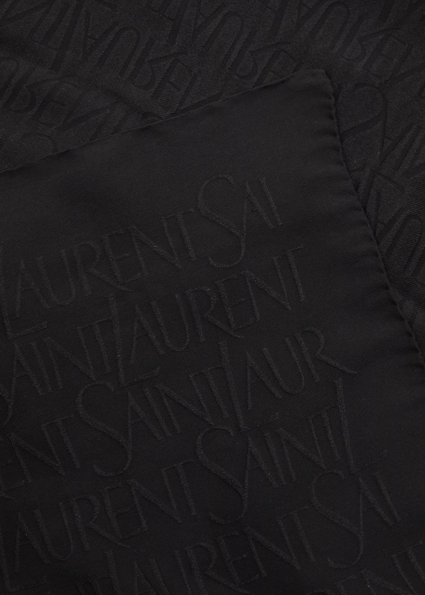 Saint Laurent YSL Charmeuse Silk Scarf Image 4 of 4
