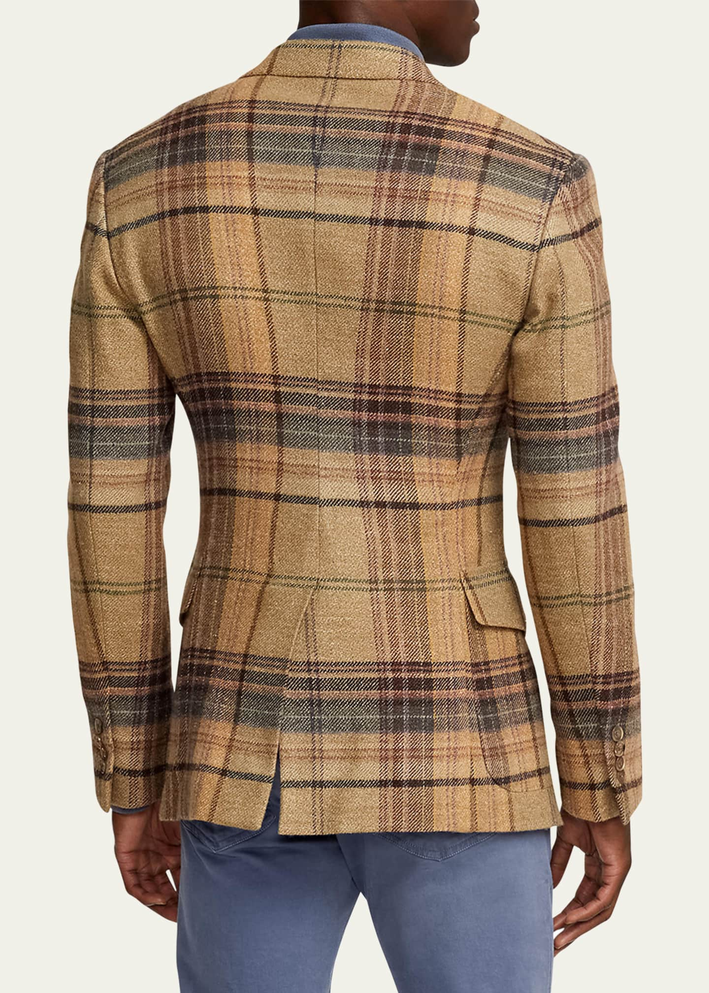 Ralph Lauren Purple Label Men's Kent Hand-Tailored Plaid Tweed Sport ...