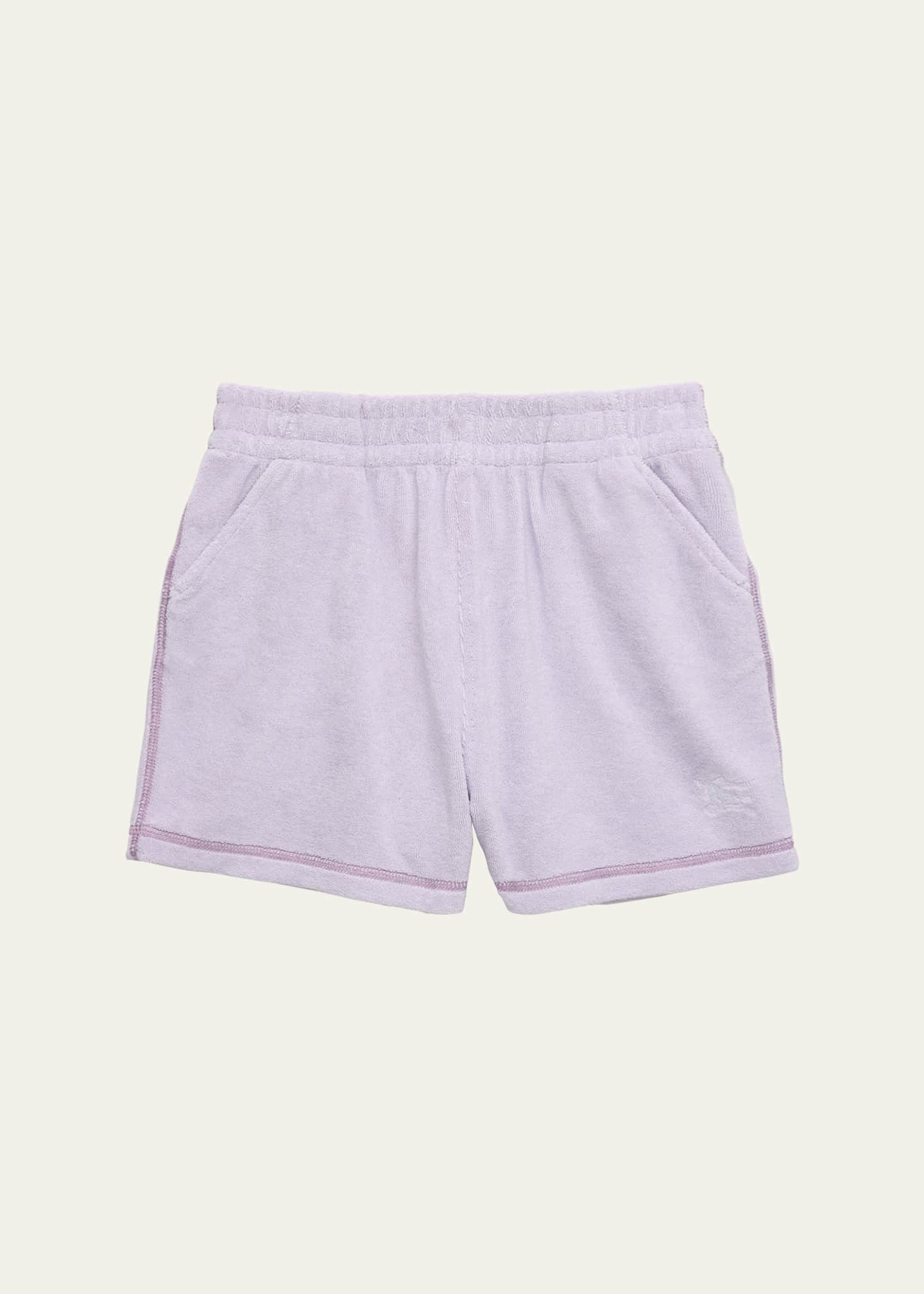 Burberry Girl s Nadine EKD Drawstring Cotton Toweling Shorts Size 3 14 Bergdorf Goodman