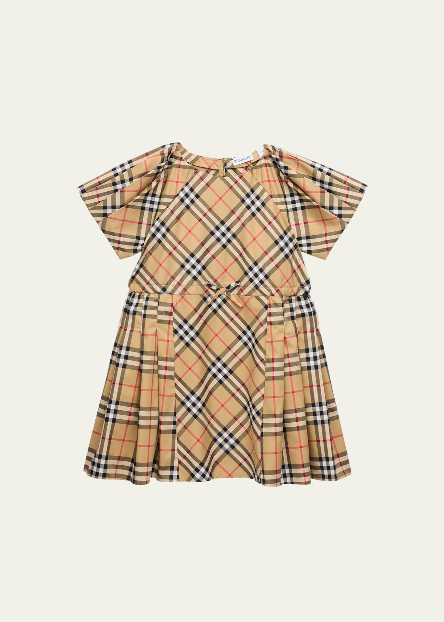 Burberry Girl s Jada Cotton Twill Check Dress Size 3 14