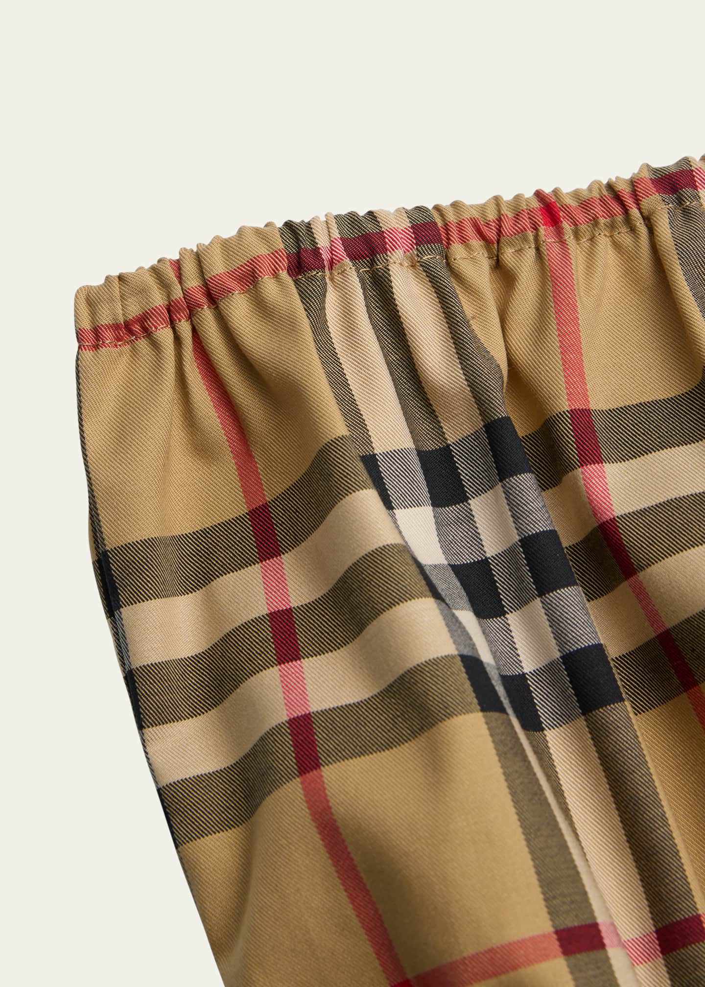 Burberry Girl's Leana Check Dress with Bloomers, Size 3M-18M Image 3 of 3