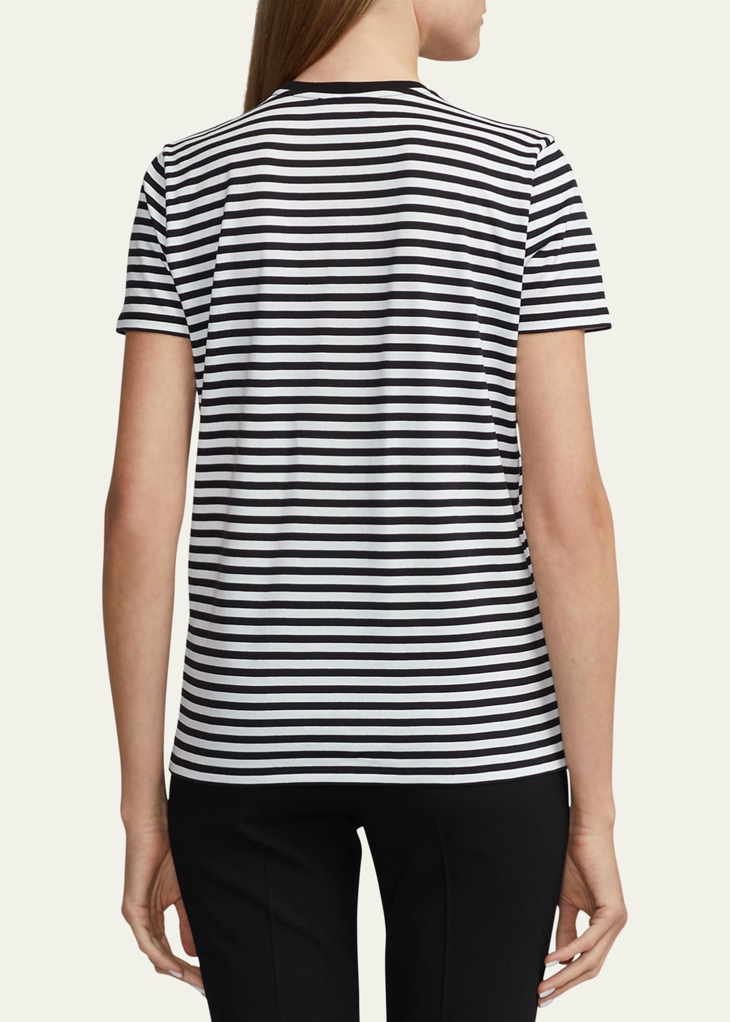 Ralph Lauren Collection Linen Bear Stripe T-Shirt - Bergdorf Goodman