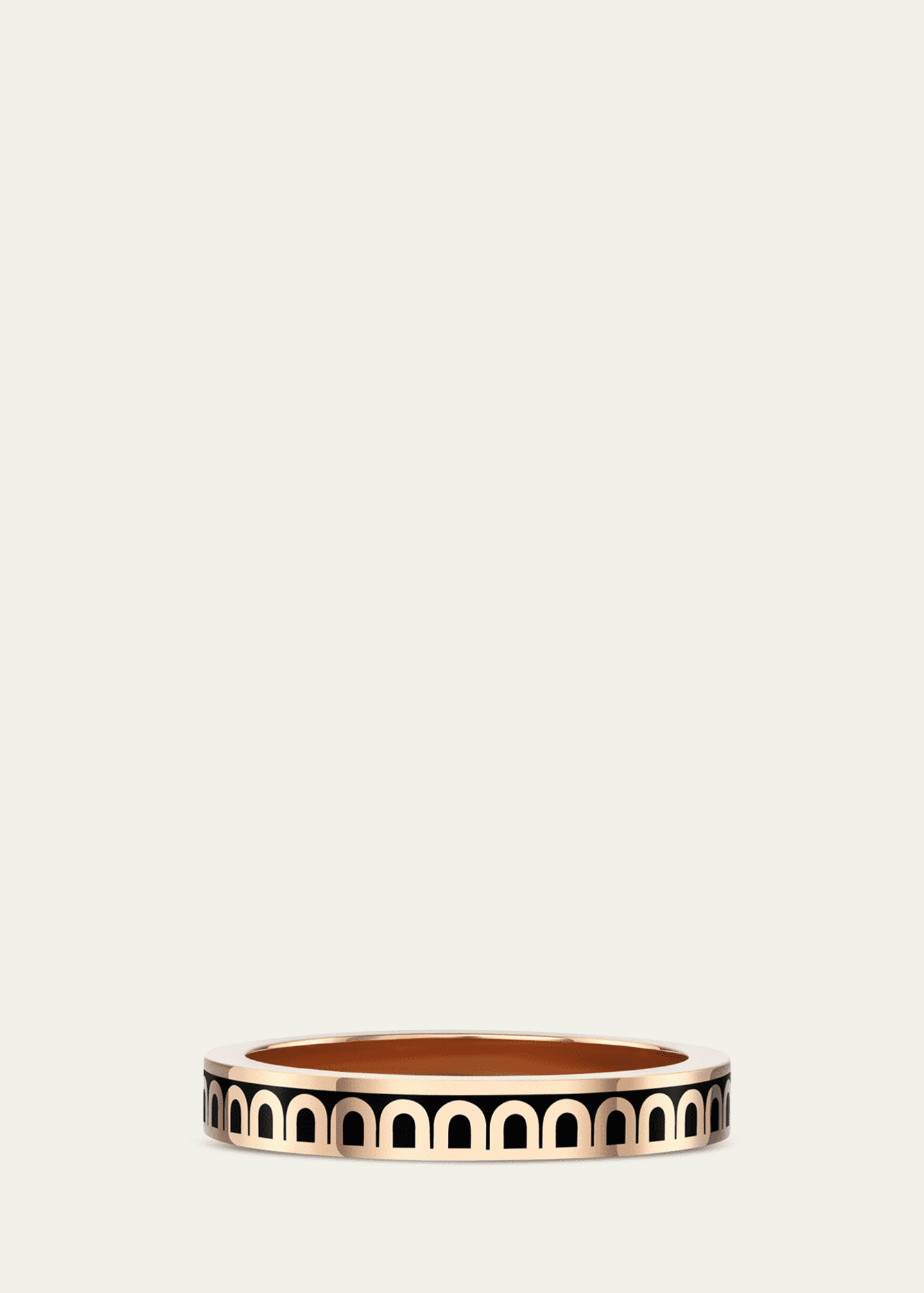 DAVIDOR L'Arc de DAVIDOR Ring PM in 18K Rose Gold with Caviar Lacquered Ceramic Image 3 of 3