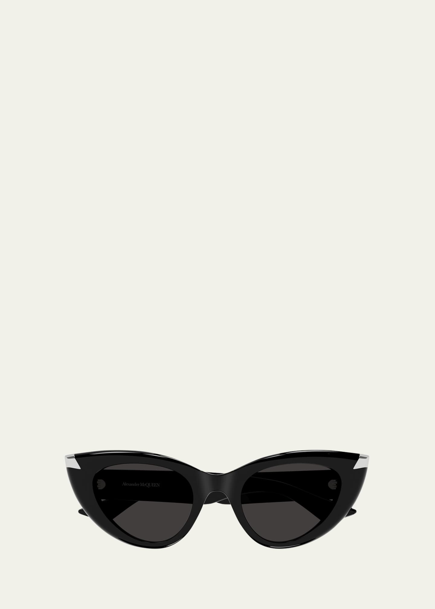McQueen Sleek Acetate Cat-Eye Sunglasses Image 1 of 2