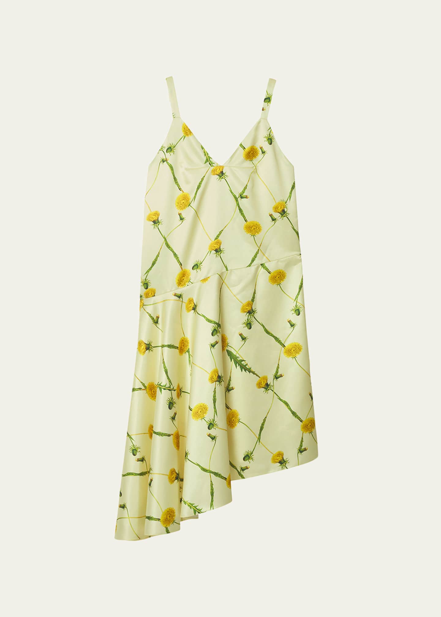 Burberry Floral Print High-Low Mini Dress Image 1 of 5