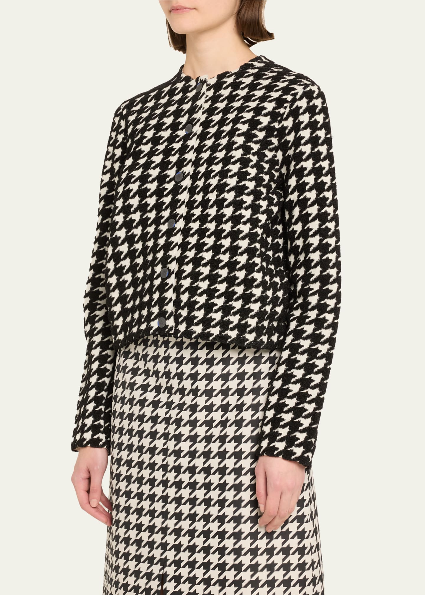 Burberry cheap houndstooth coat