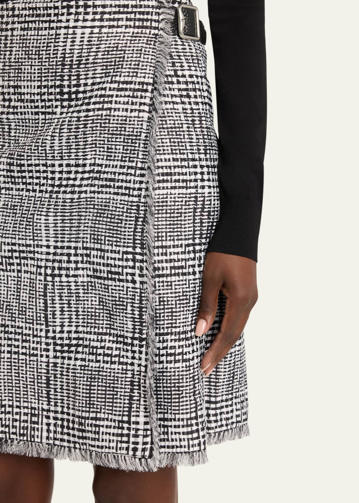 Burberry Check Wrap Skirt with Belted Detail Bergdorf Goodman