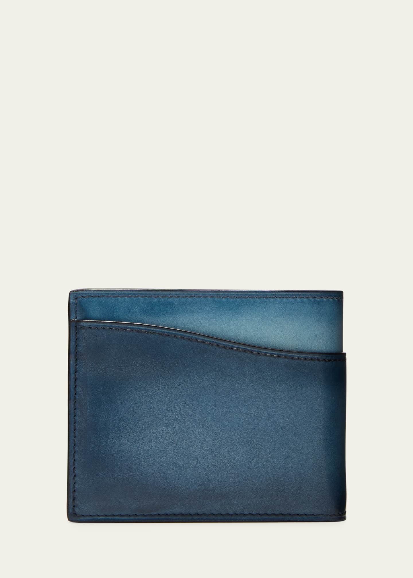 Berluti Men's Makore Slim Scritto Leather Bifold Wallet Image 3 of 4