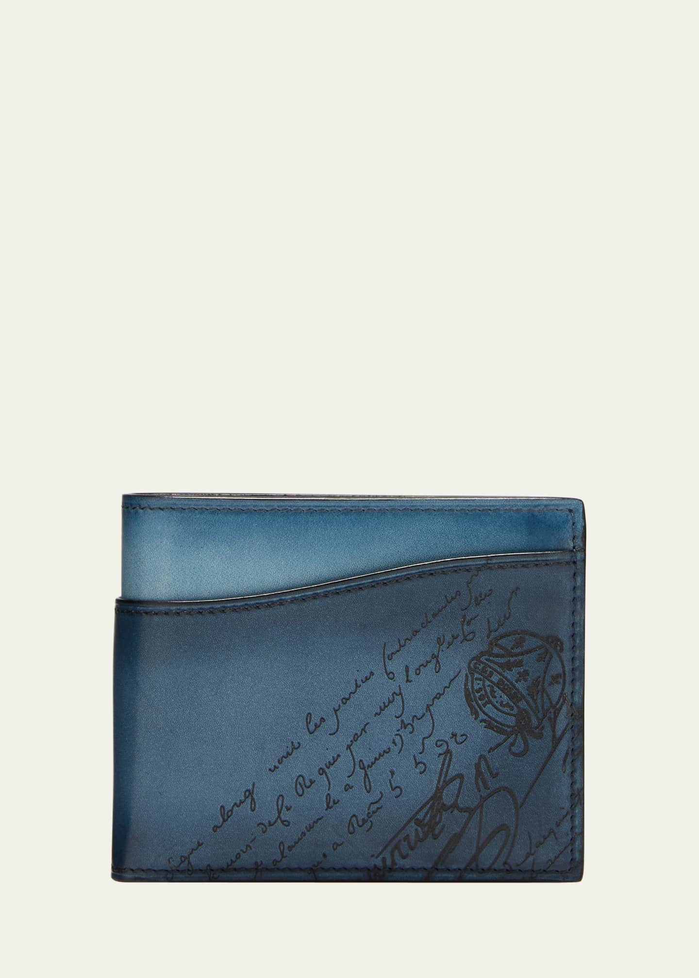 Berluti Men's Makore Slim Scritto Leather Bifold Wallet Image 1 of 4
