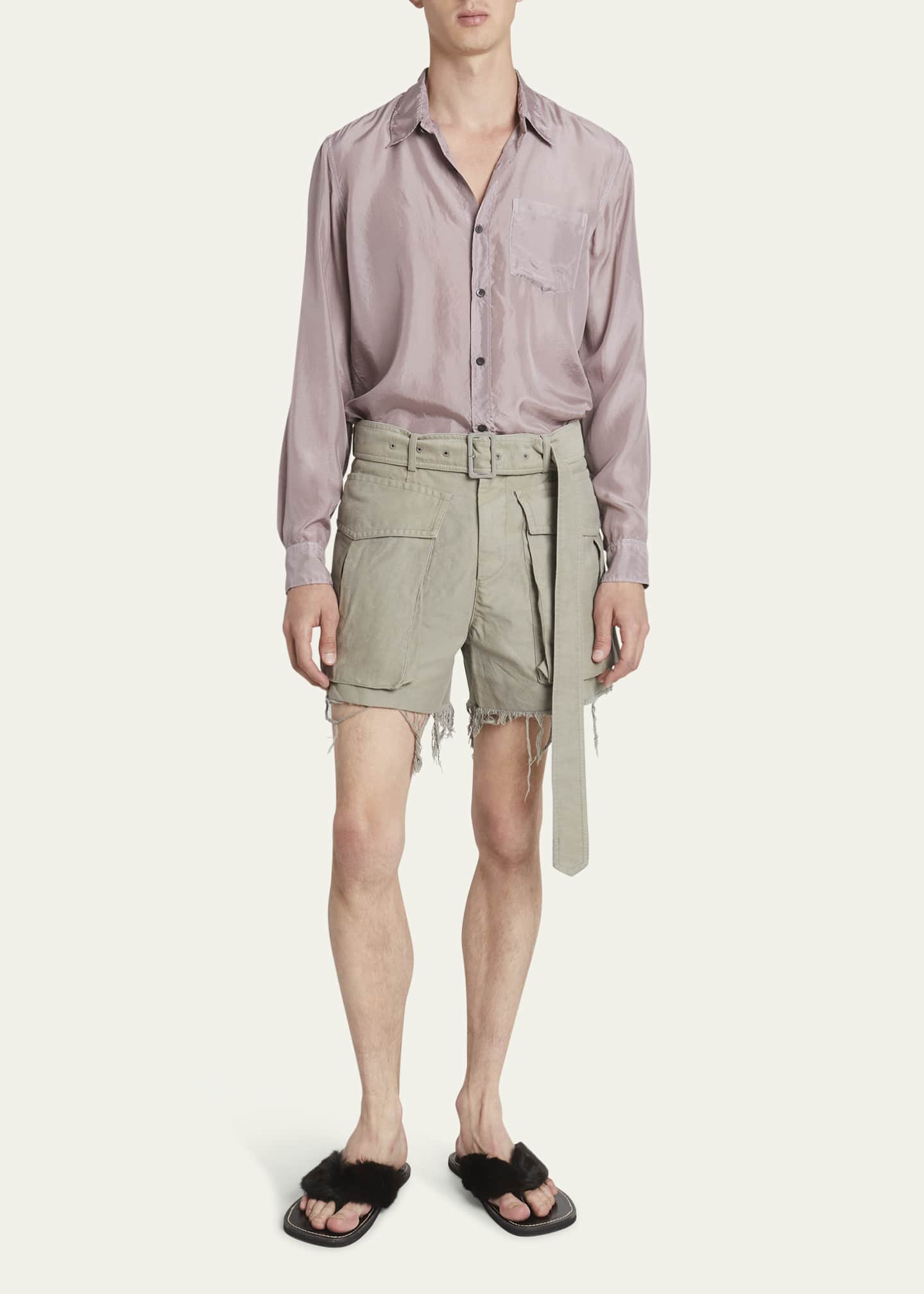 Heavy cotton cargo shorts clearance