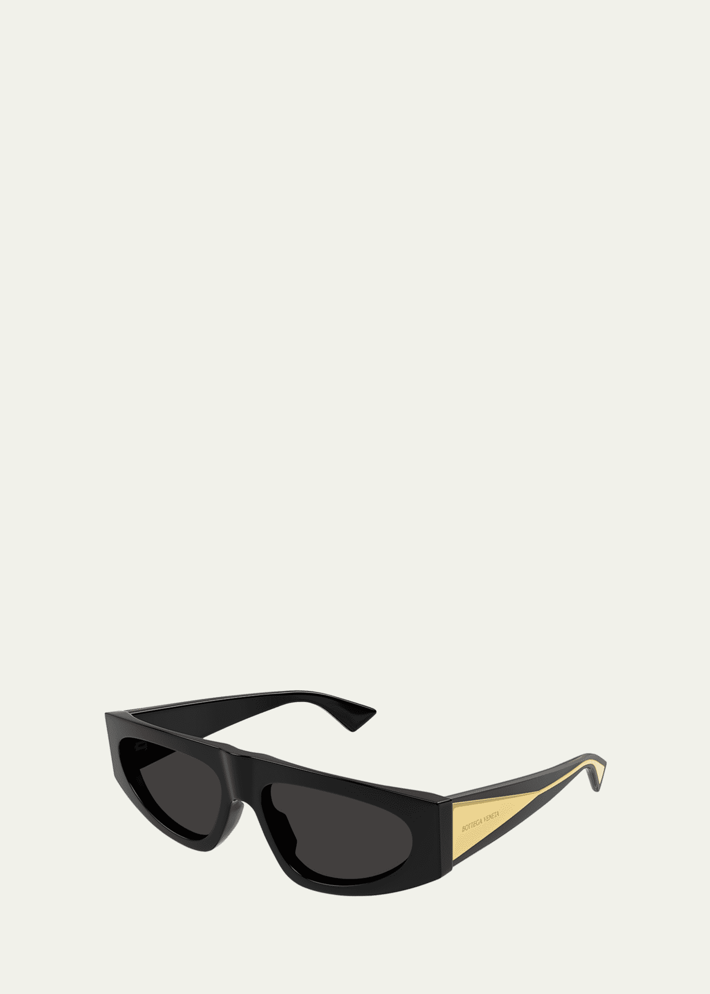 Bottega Veneta Engraved Logo Acetate Rectangle Sunglasses Image 2 of 3