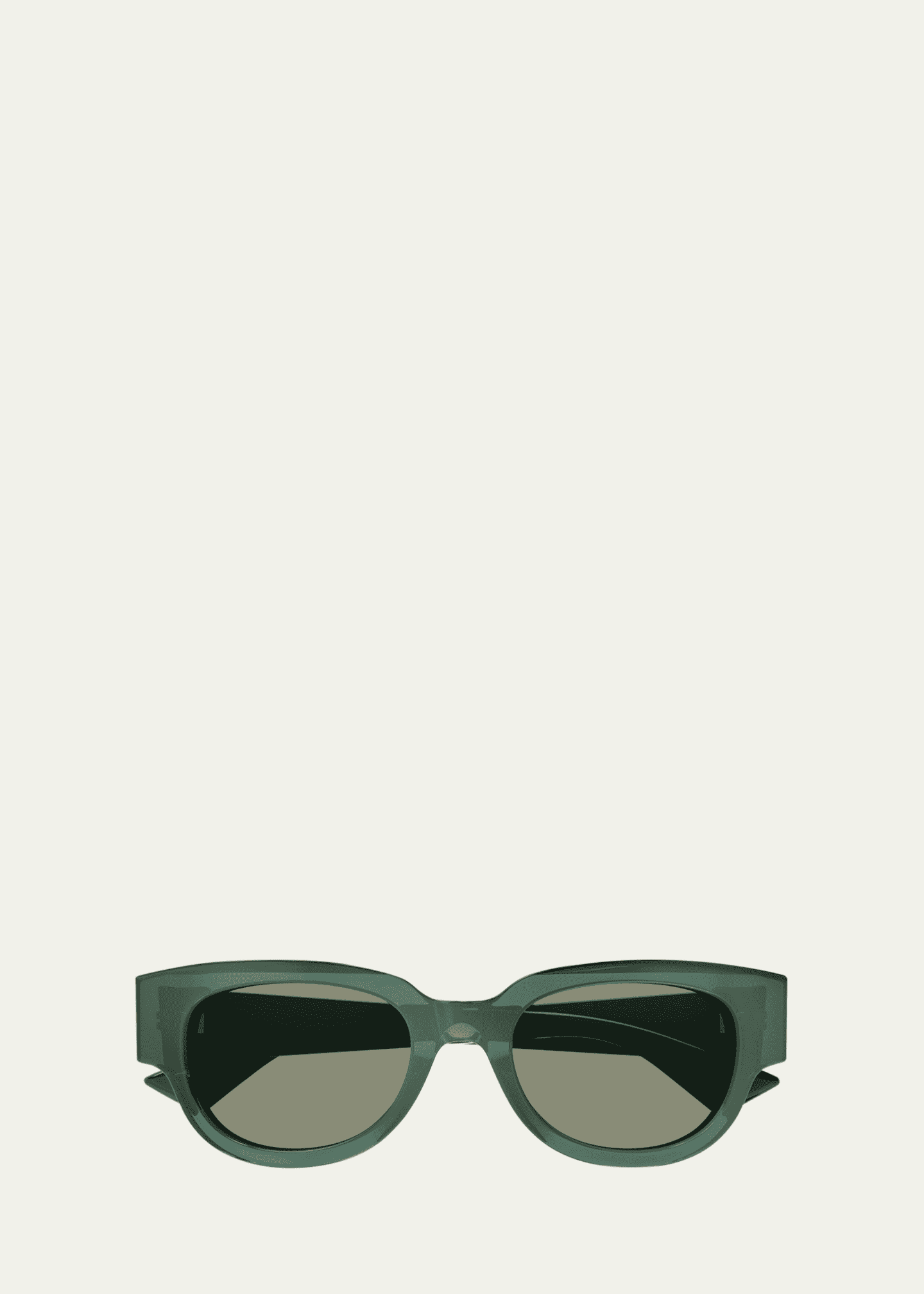 Bottega Veneta Engraved Logo Acetate Cat-Eye Sunglasses Image 1 of 2