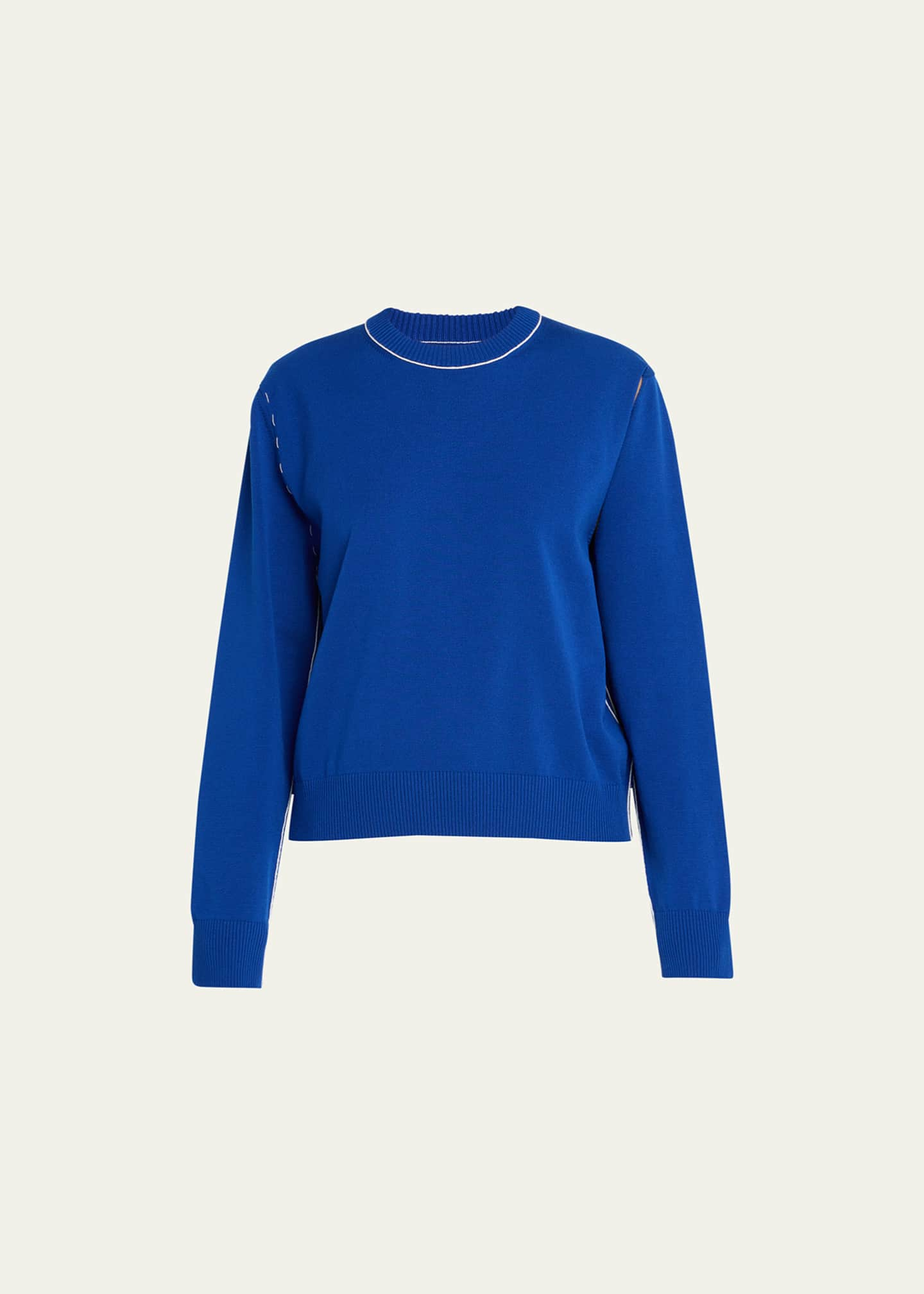 MM6 Maison Margiela Crewneck Cut-Out Sweater