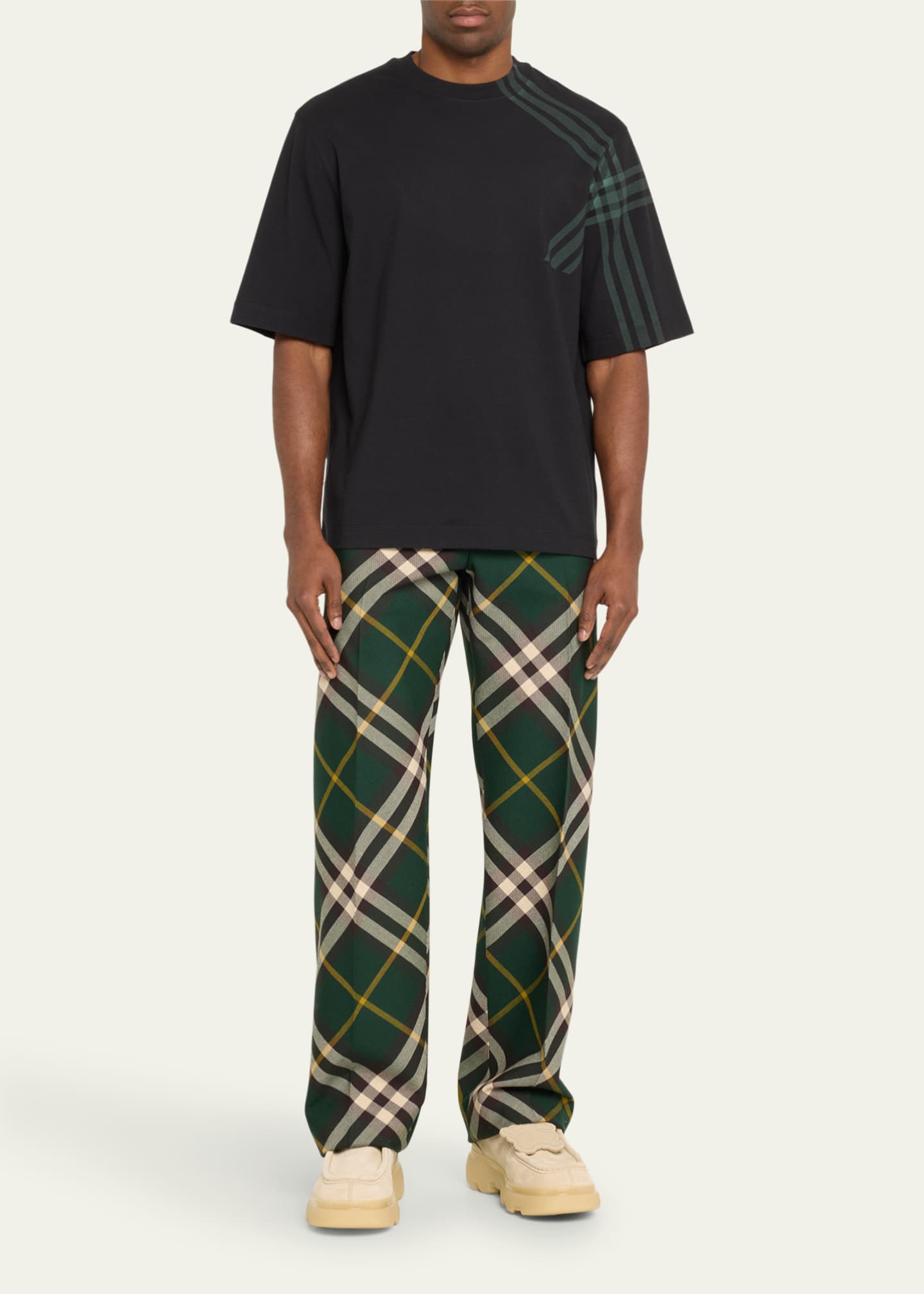 Burberry plaid t shirt hotsell