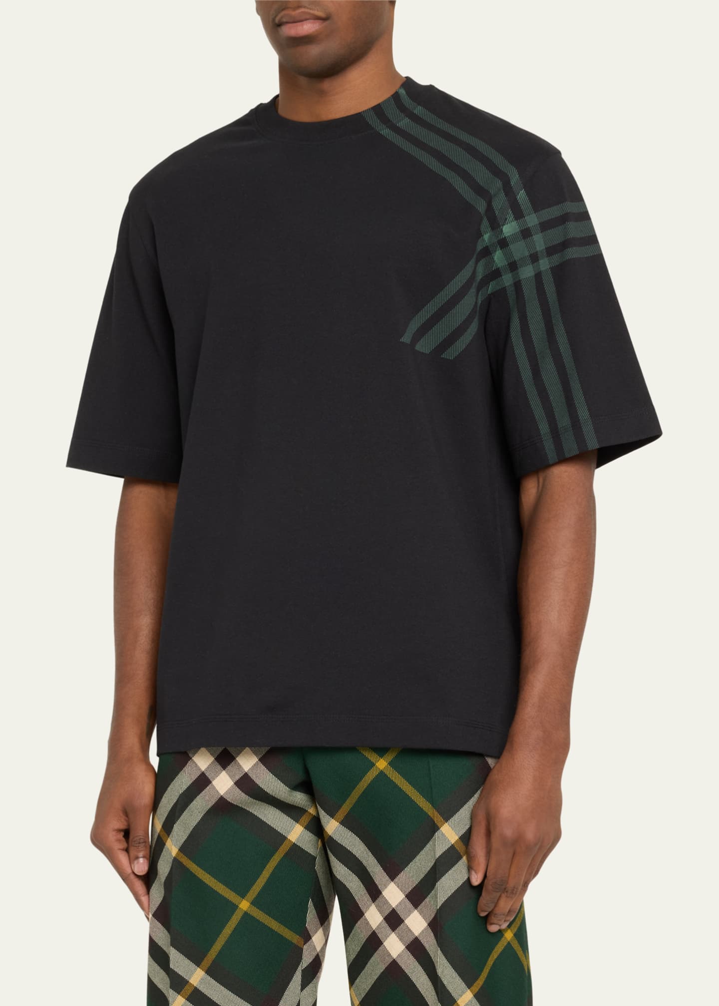 Burberry plaid cheap t shirt