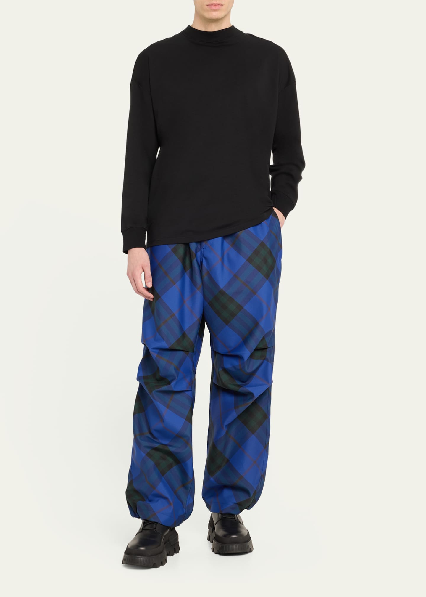 Burberry print joggers best sale