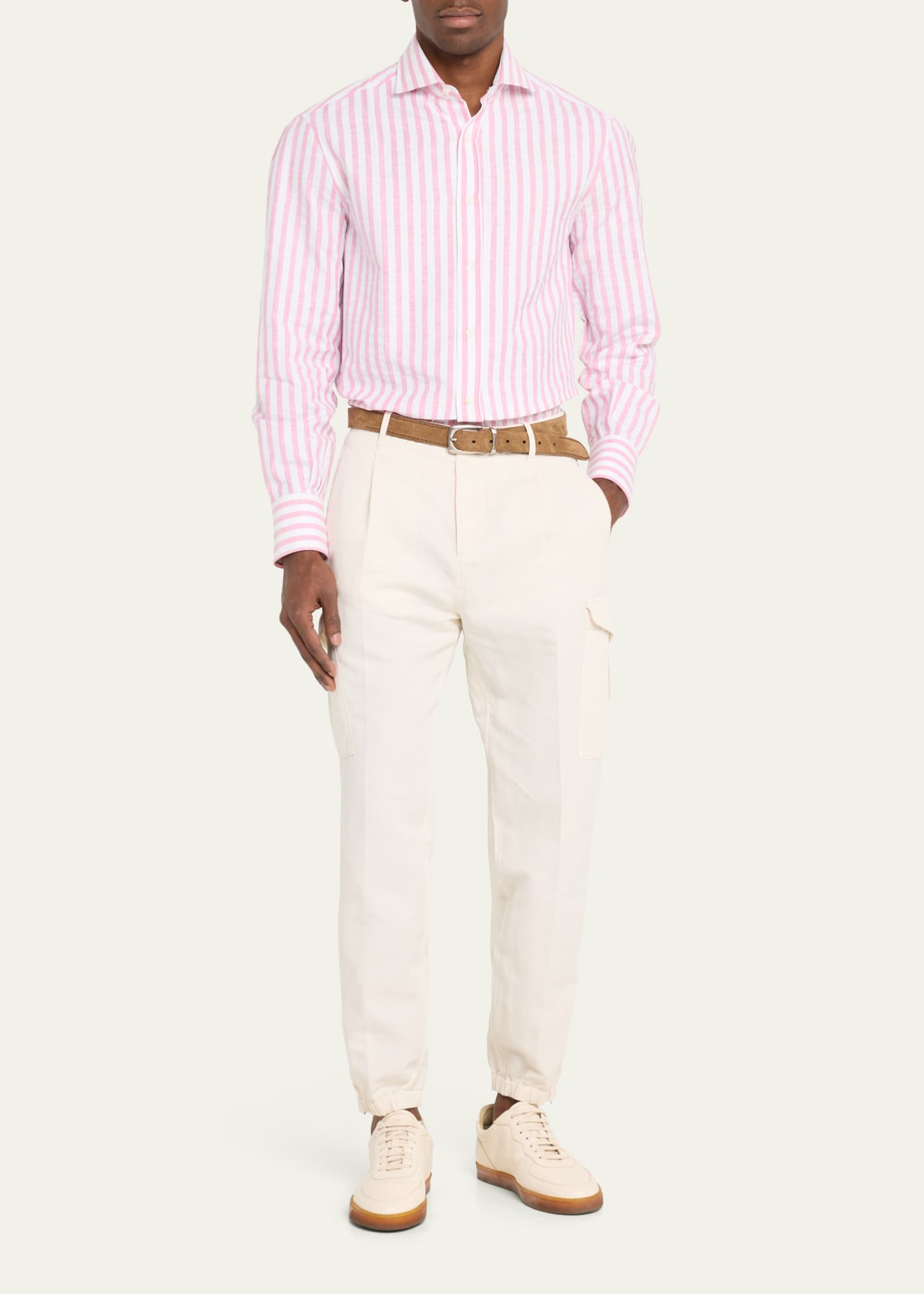 Brunello Cucinelli Kids tied-waist poplin shirt - Pink