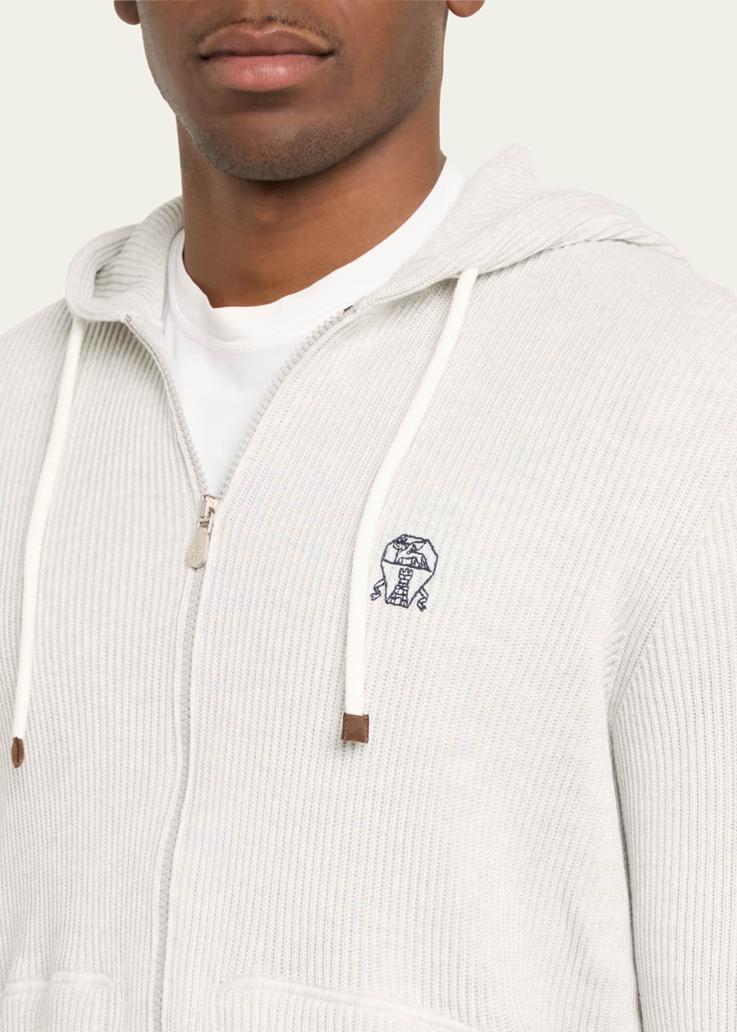 Mens drawstring hoodie top