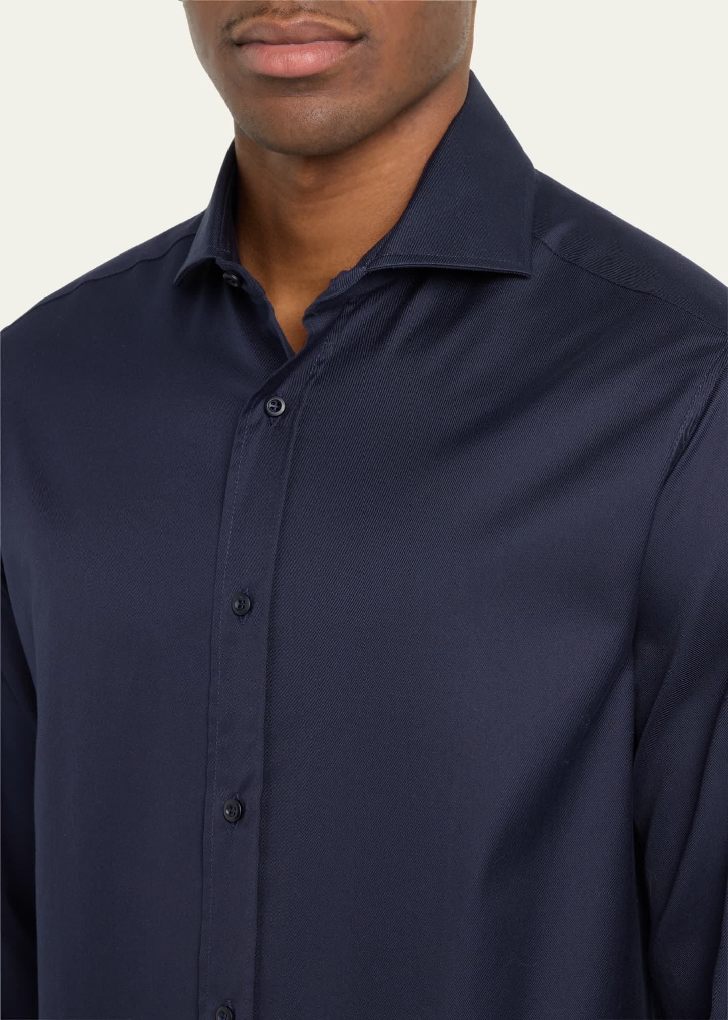 Brunello Cucinelli Men's Cotton Classic-Fit Sport Shirt Image 5 of 5
