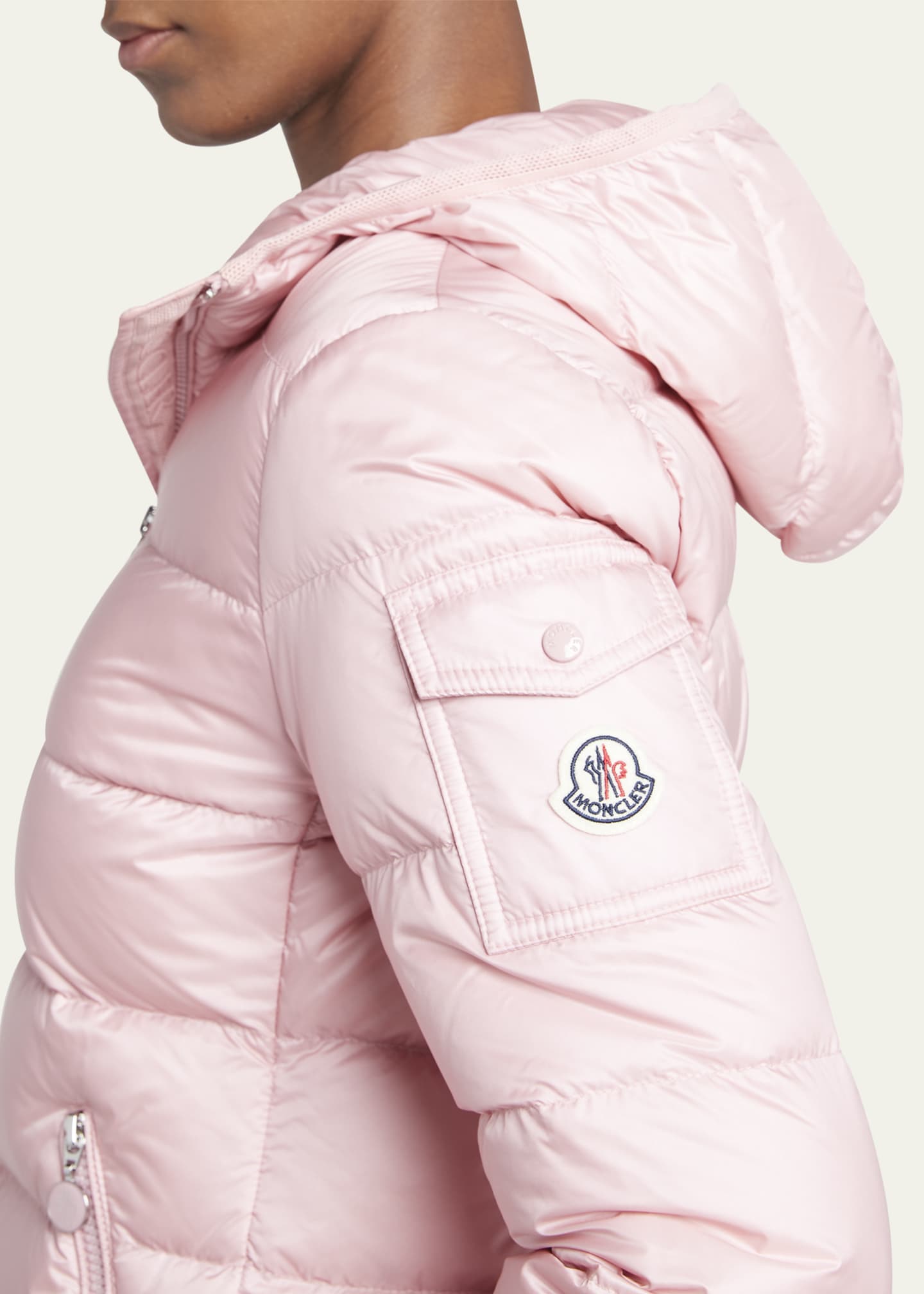 Moncler Gles Hooded Puffer Jacket Image 5 of 5